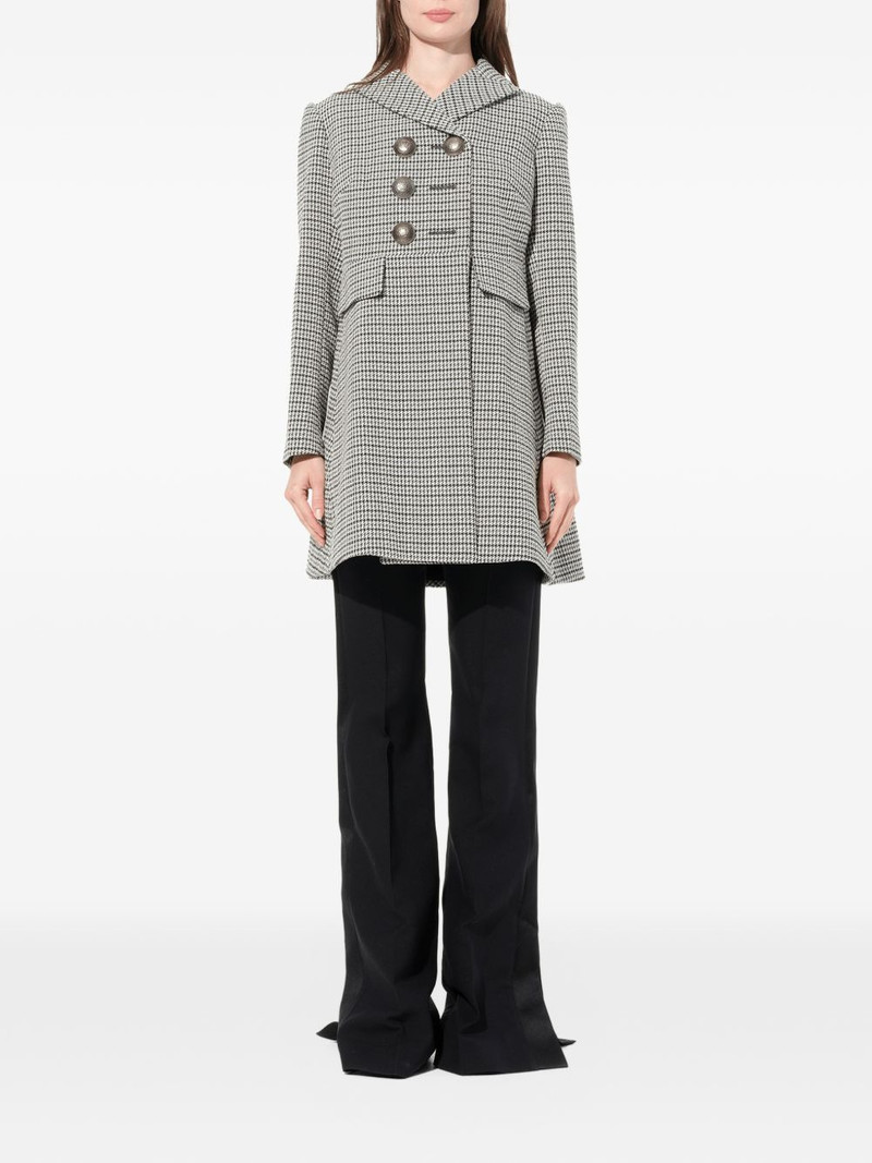 Alexander McQueen Capotto houndstooth double-breasted coat outlook