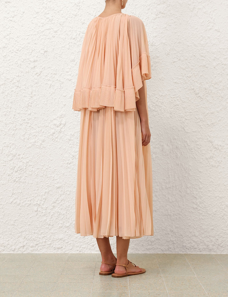 ILLUMINATE PLEATED CAPE MAXI 4