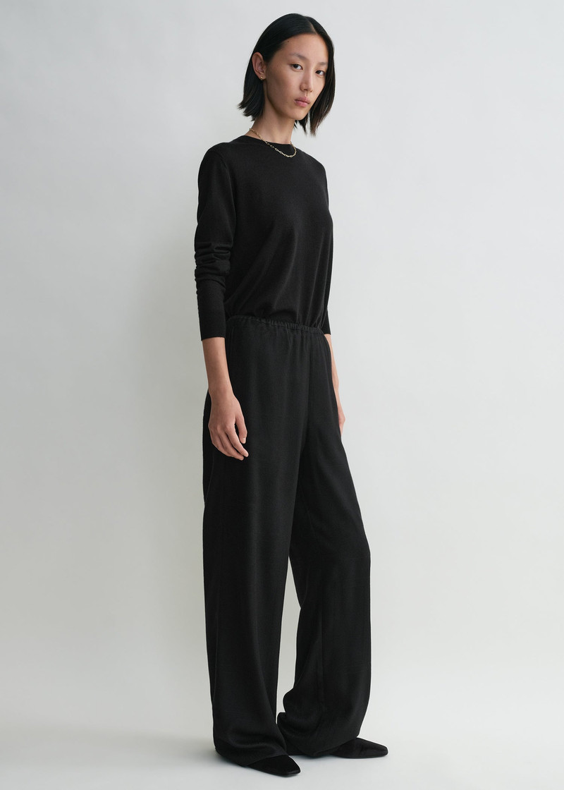 Monogram flannel pj bottoms black 3