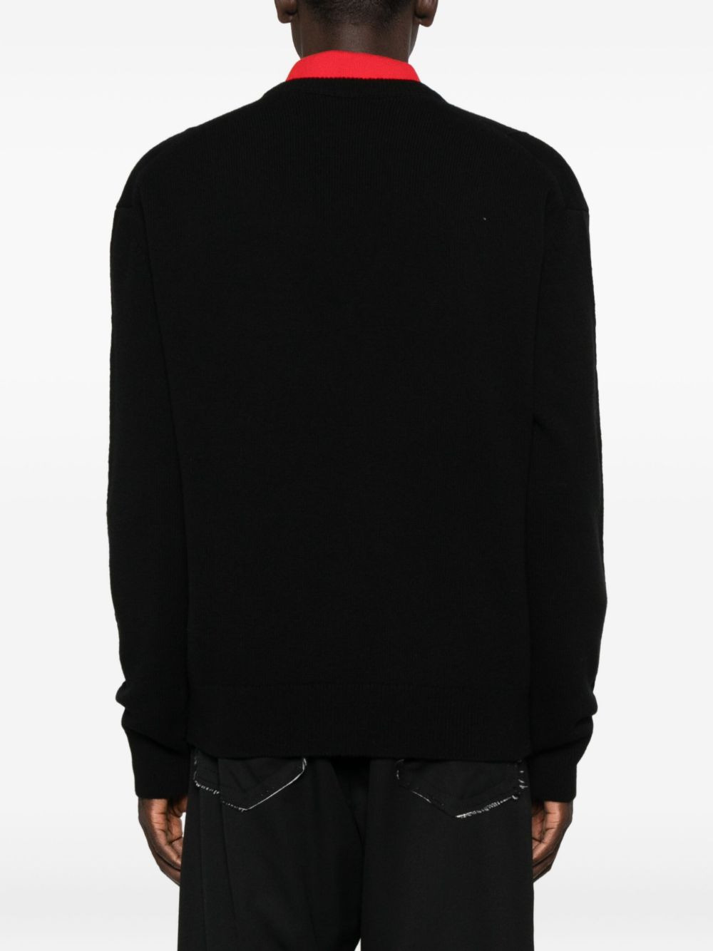 V-neck cashmere sweater - 4