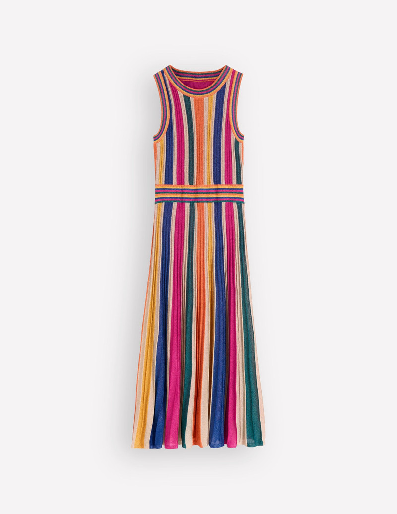 Metallic Multi Stripe Dress-Metallic Multi Stripe 1
