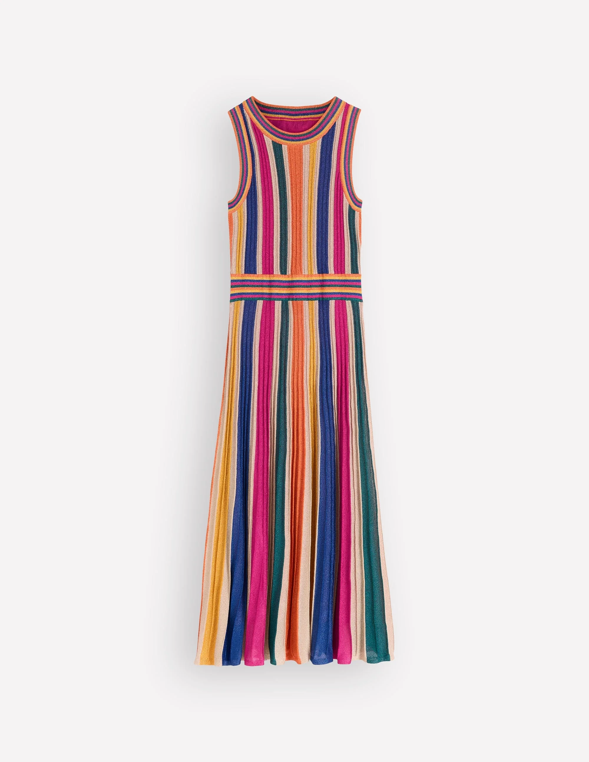 Metallic Multi Stripe Dress-Metallic Multi Stripe - 1