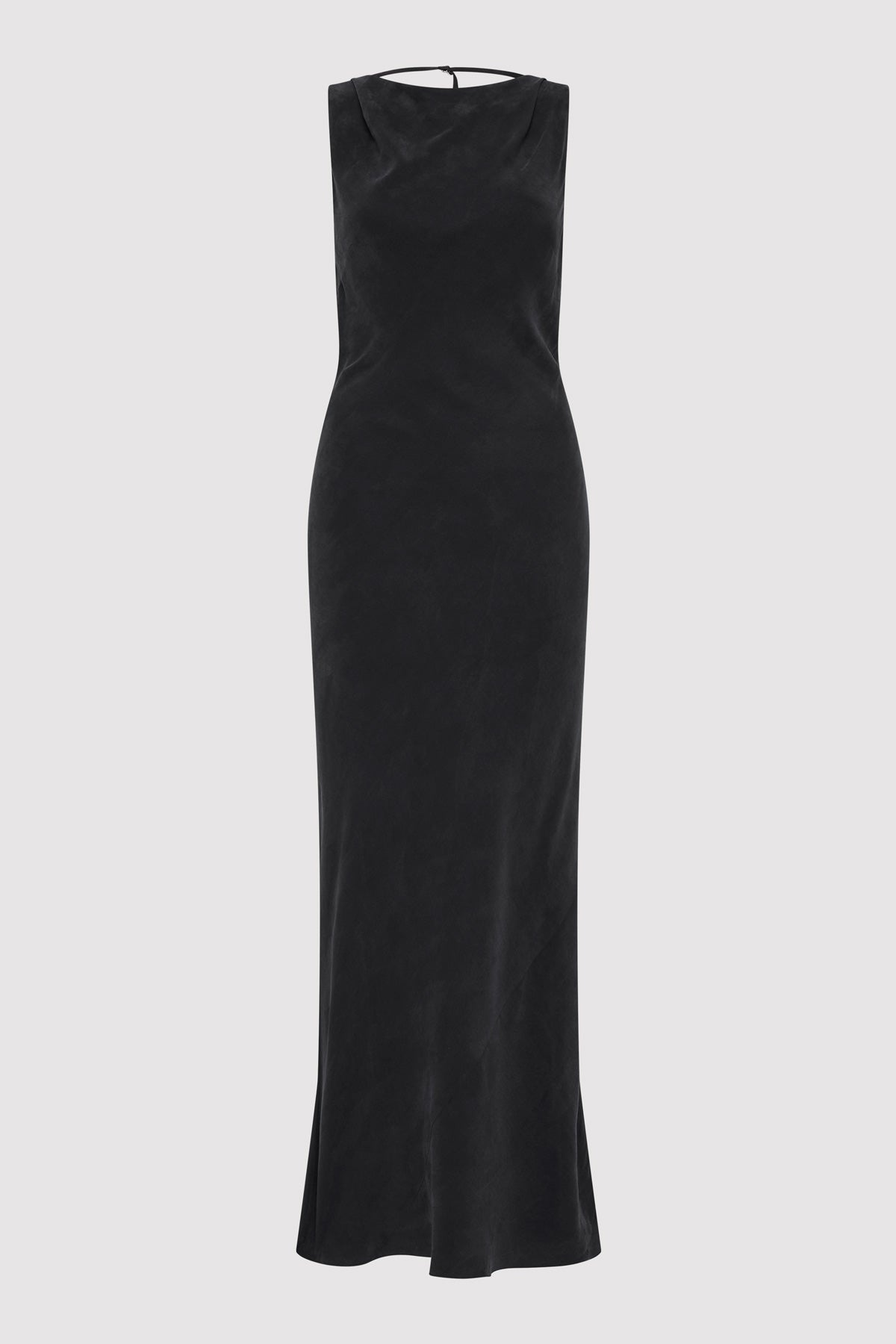 Draped Cowl Dress - Black - 1