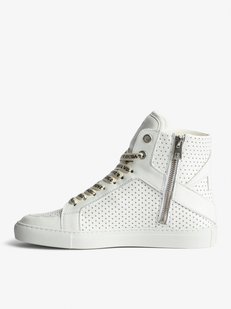 Zadig & Voltaire ZV1747 High Flash Smooth Sneakers outlook