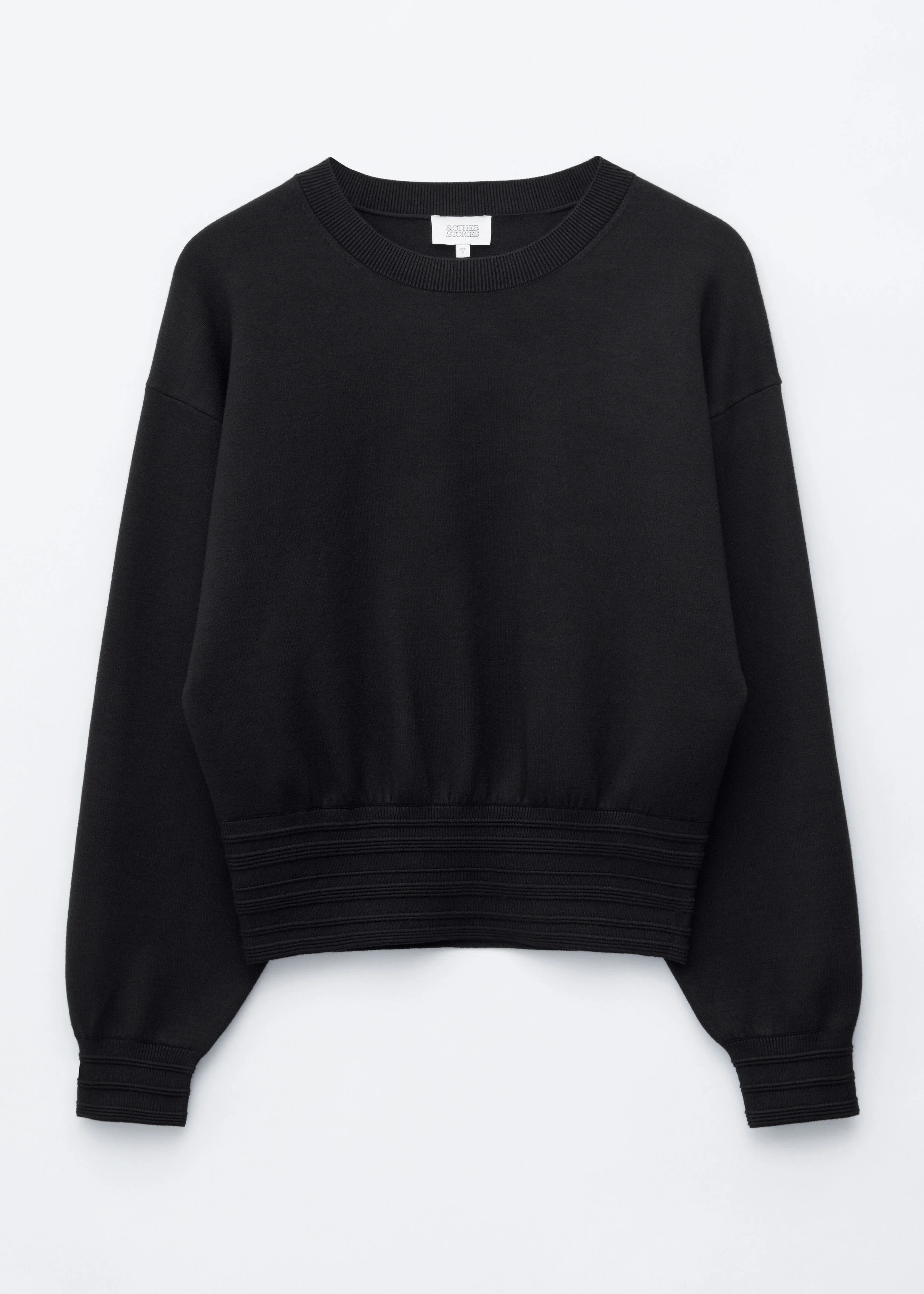 Rib-Trim Knitted Jumper - 1