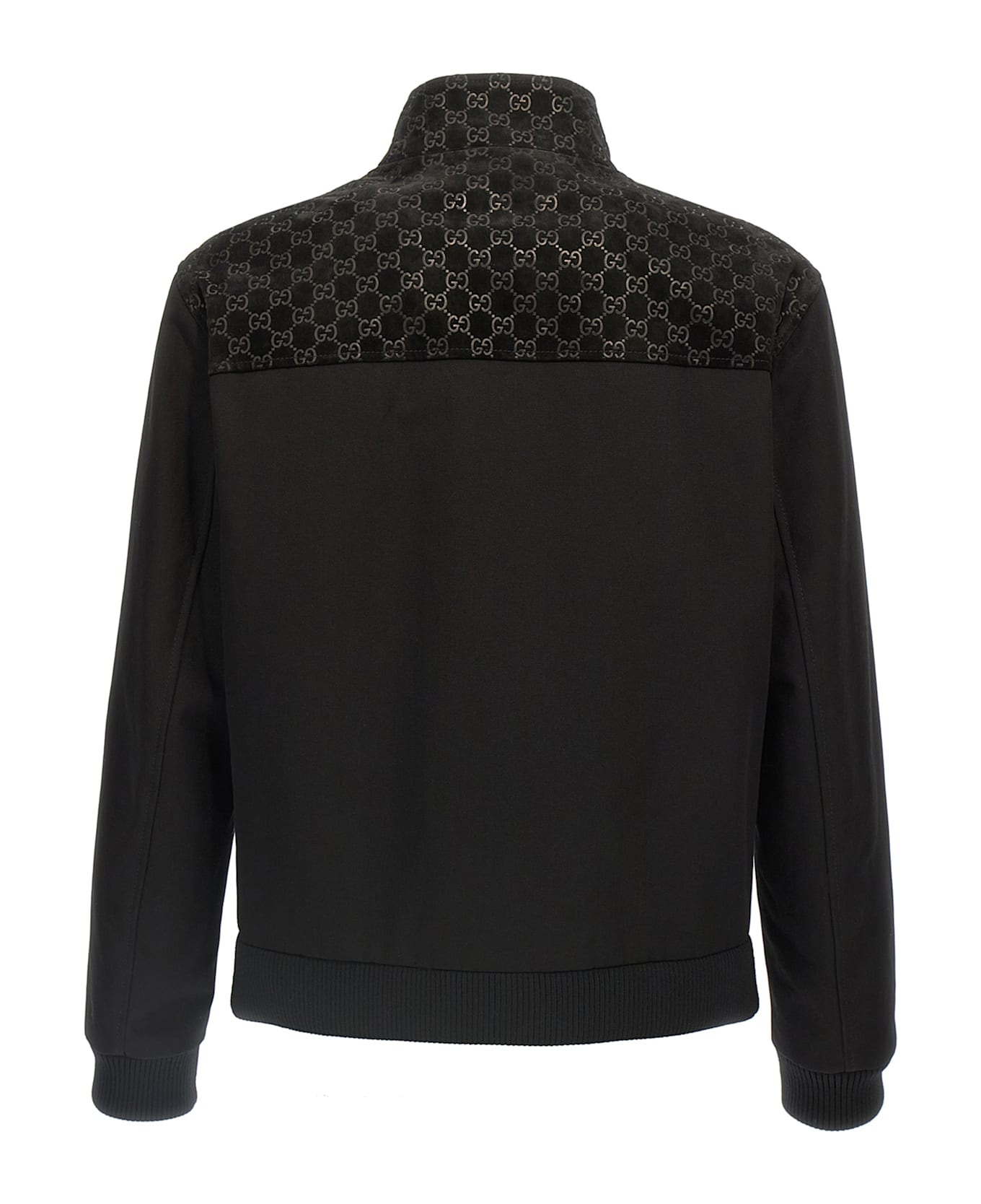 Gg Suede Bomber Jacket - 2