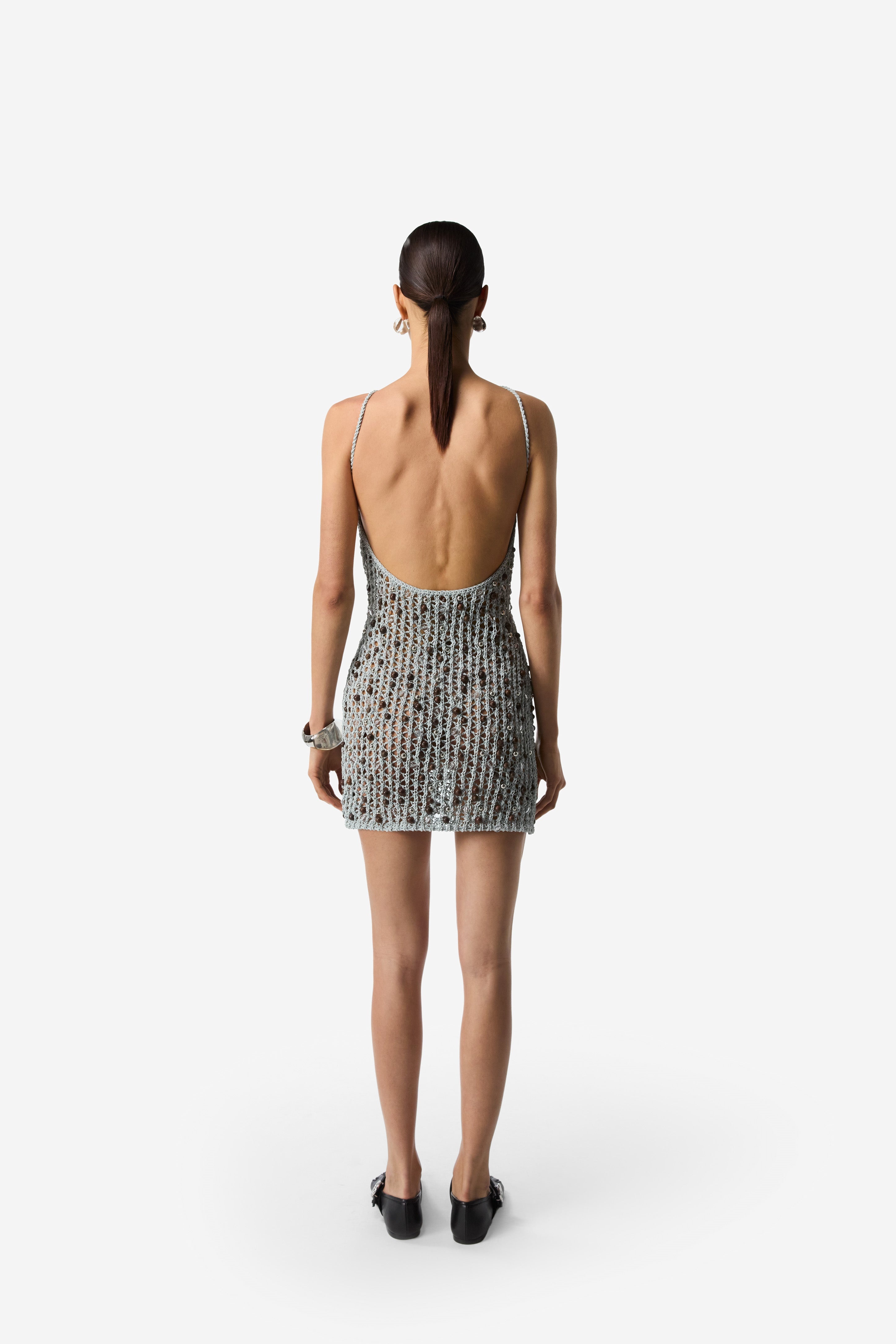 Beaded Knitted Dress - 4