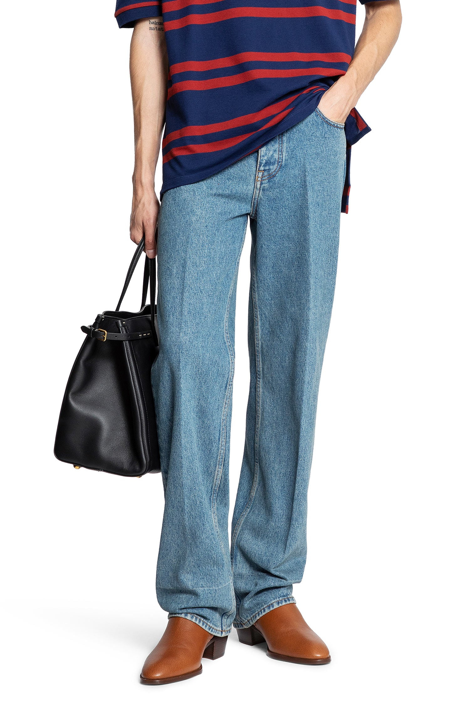Washed-5-Pocket-Jeans - 5