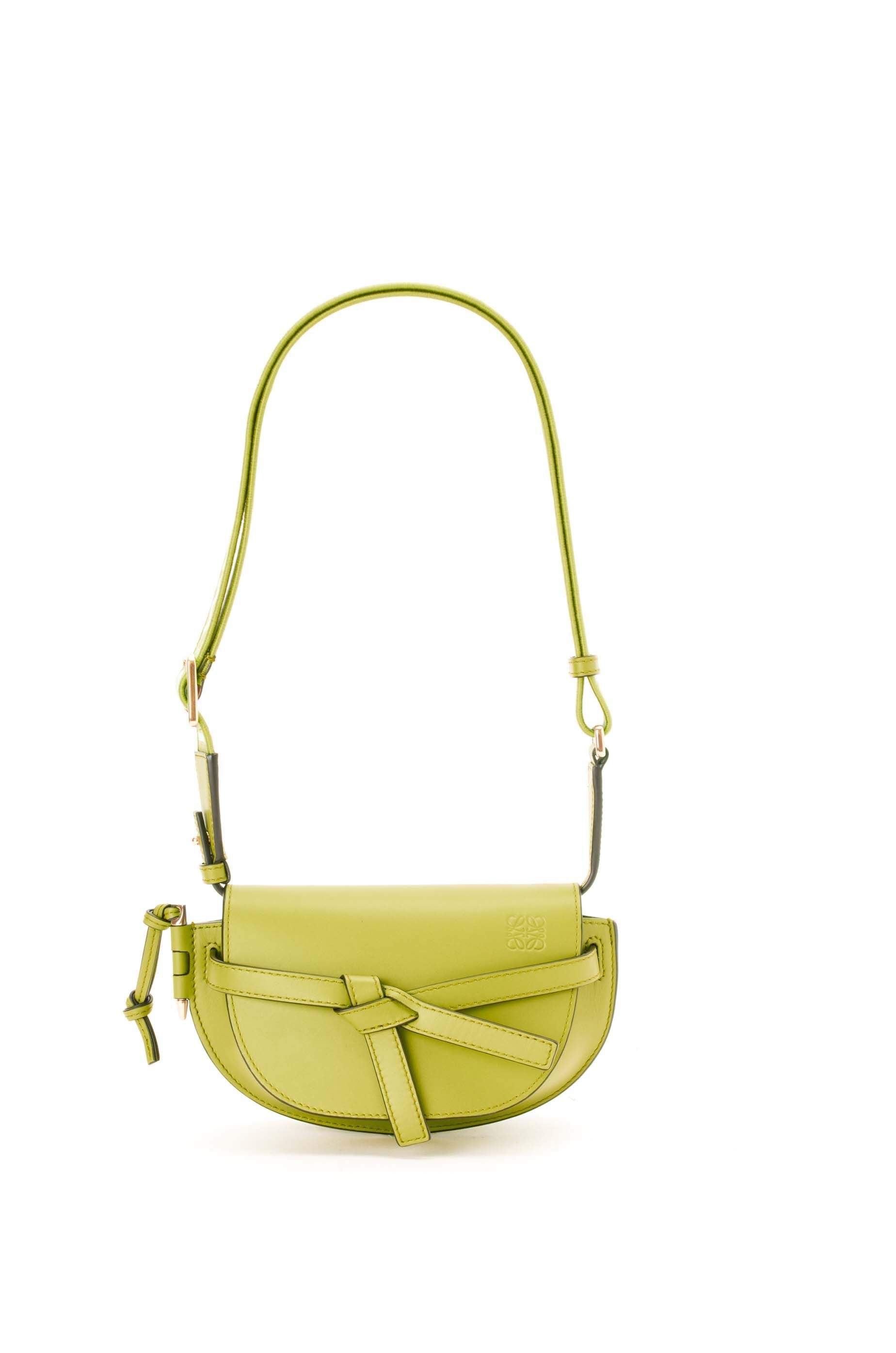 Mini Gate Dual bag in soft calfskin and jacquard - 6