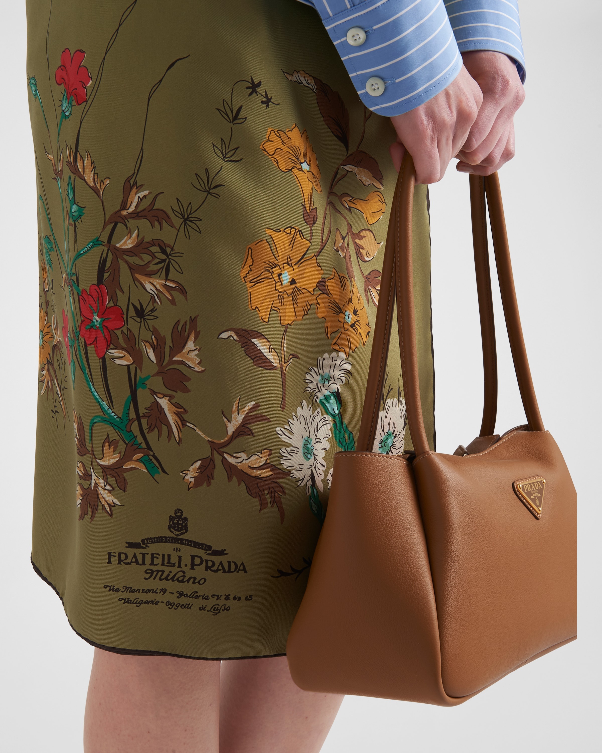 スカート Prada Printed silk twill skirt Prada Printed silk twill skirt | REVERSIBLE
