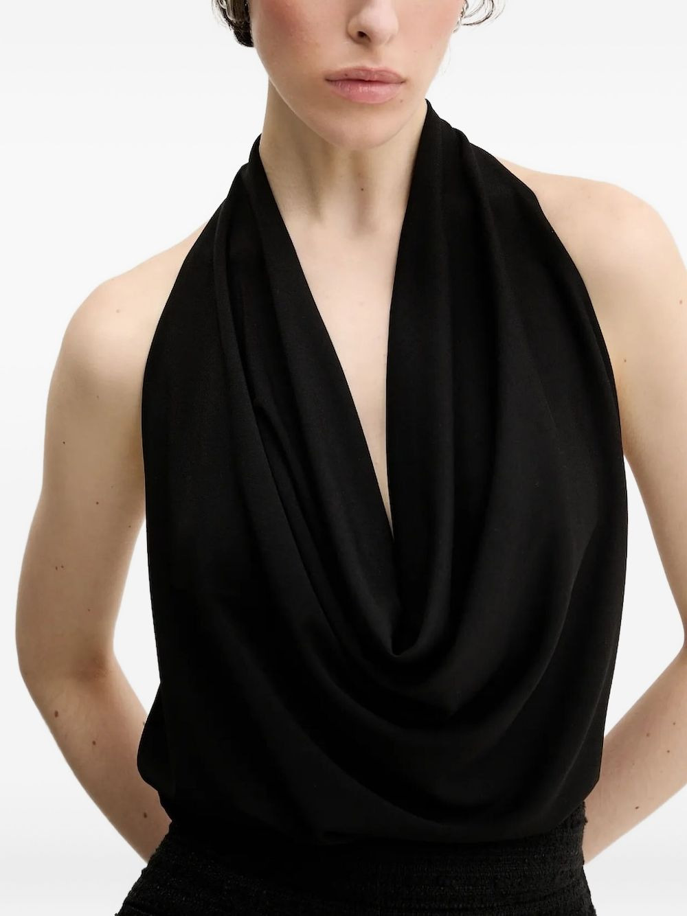 cowl-neck sleeveless top - 3