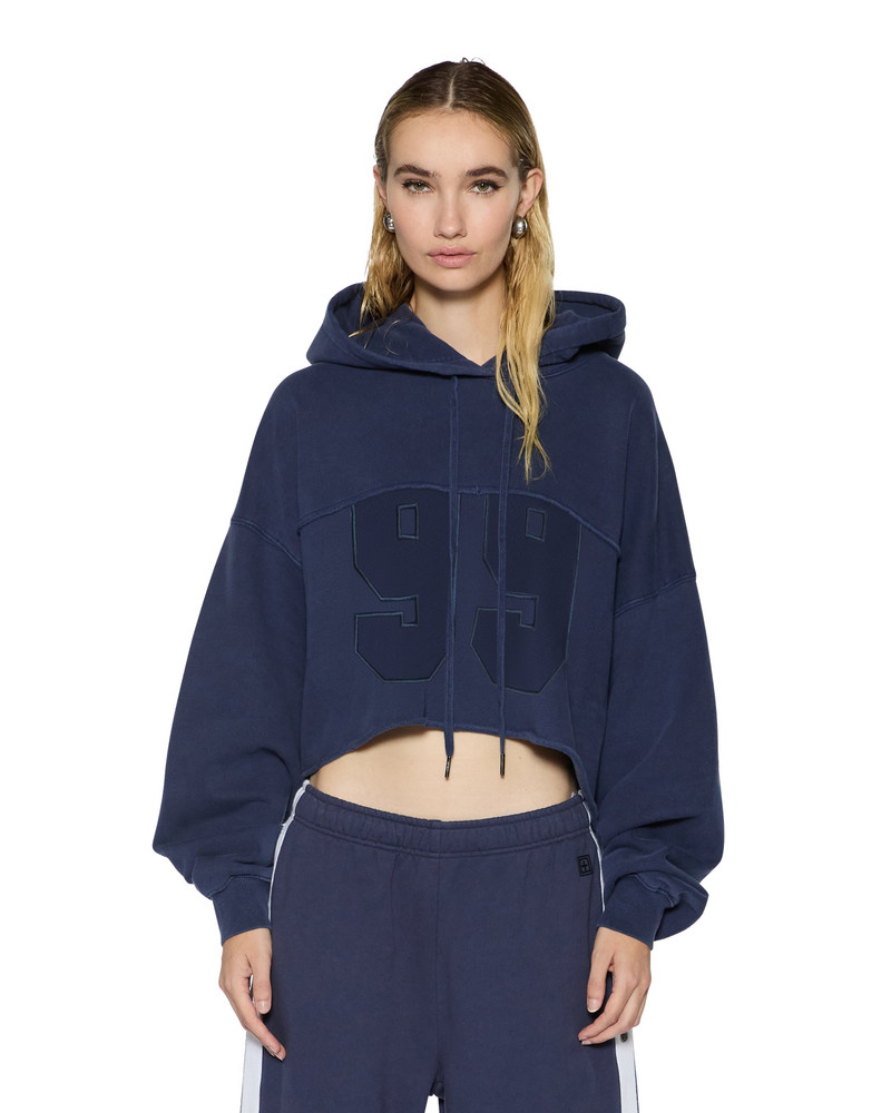 OH G HOODIE CROPPED INK BLUE 1