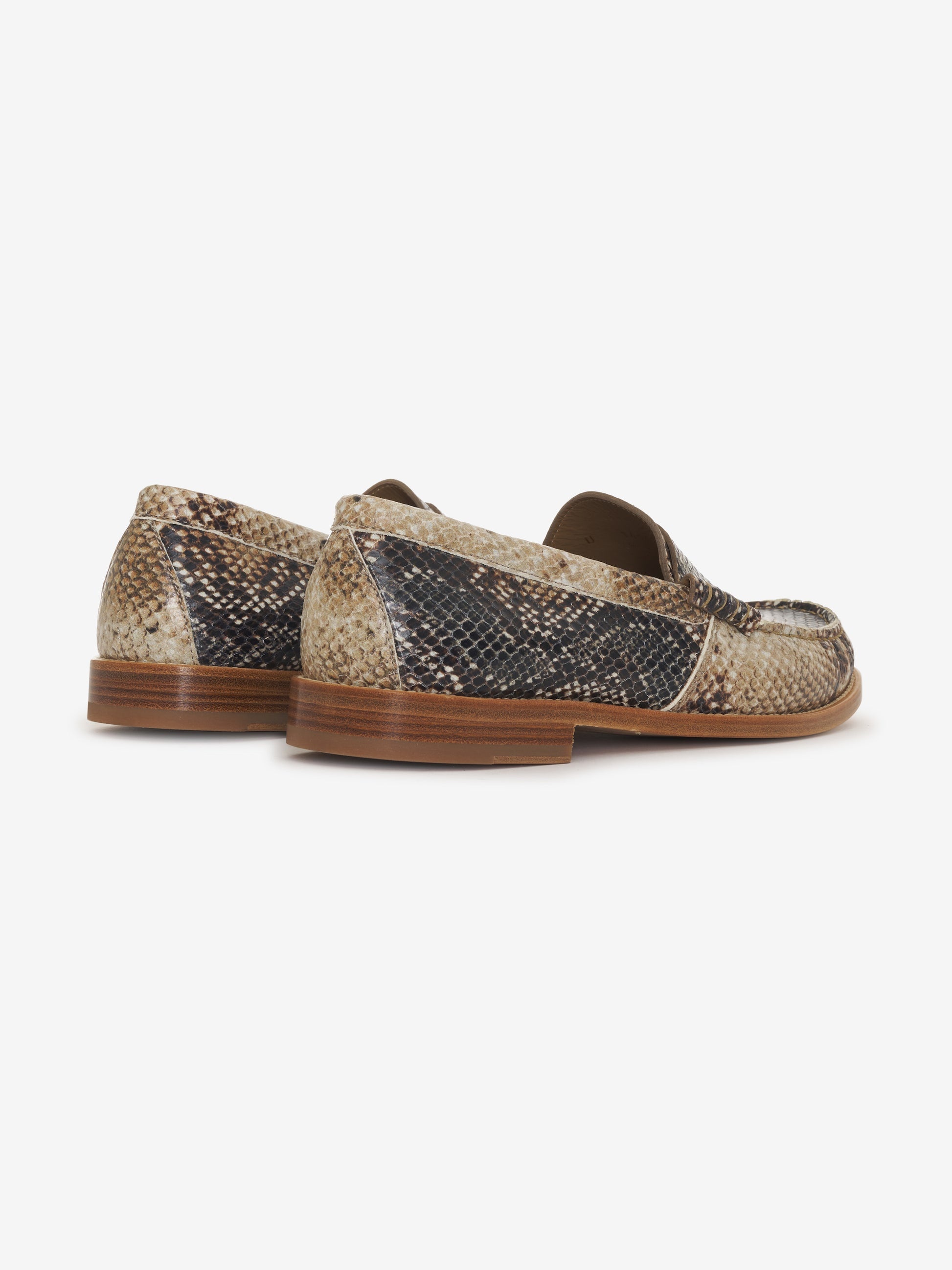 SNAKESKIN SLIP ON LOAFER - 3