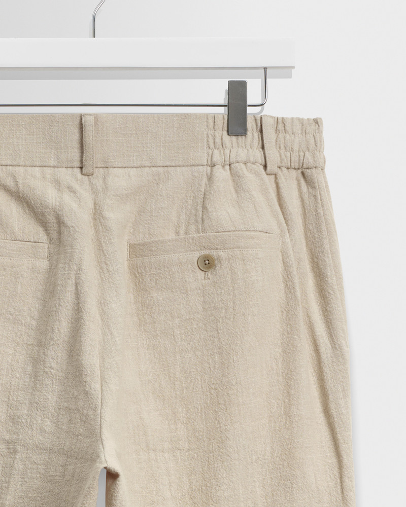 Bayham - Natural Linen-Cotton Relaxed Fit Trousers 7