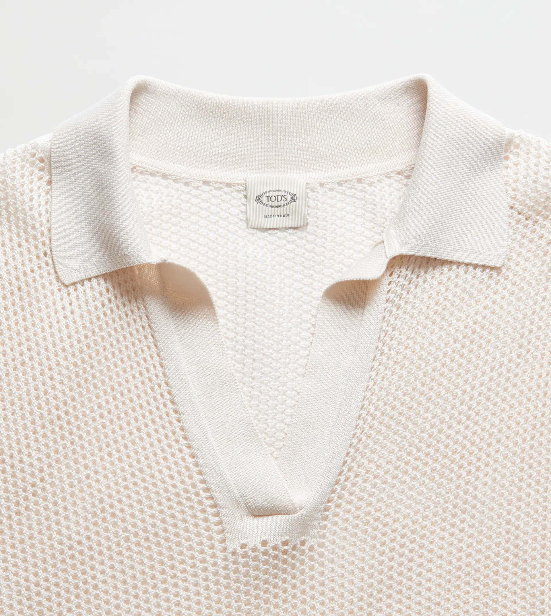 KNITTED POLO SHIRT - WHITE - 6