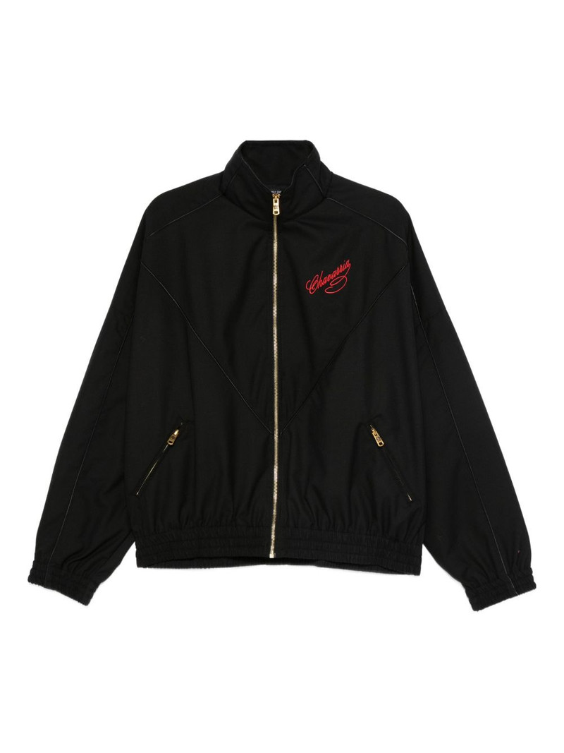 logo-embroidered jacket 1