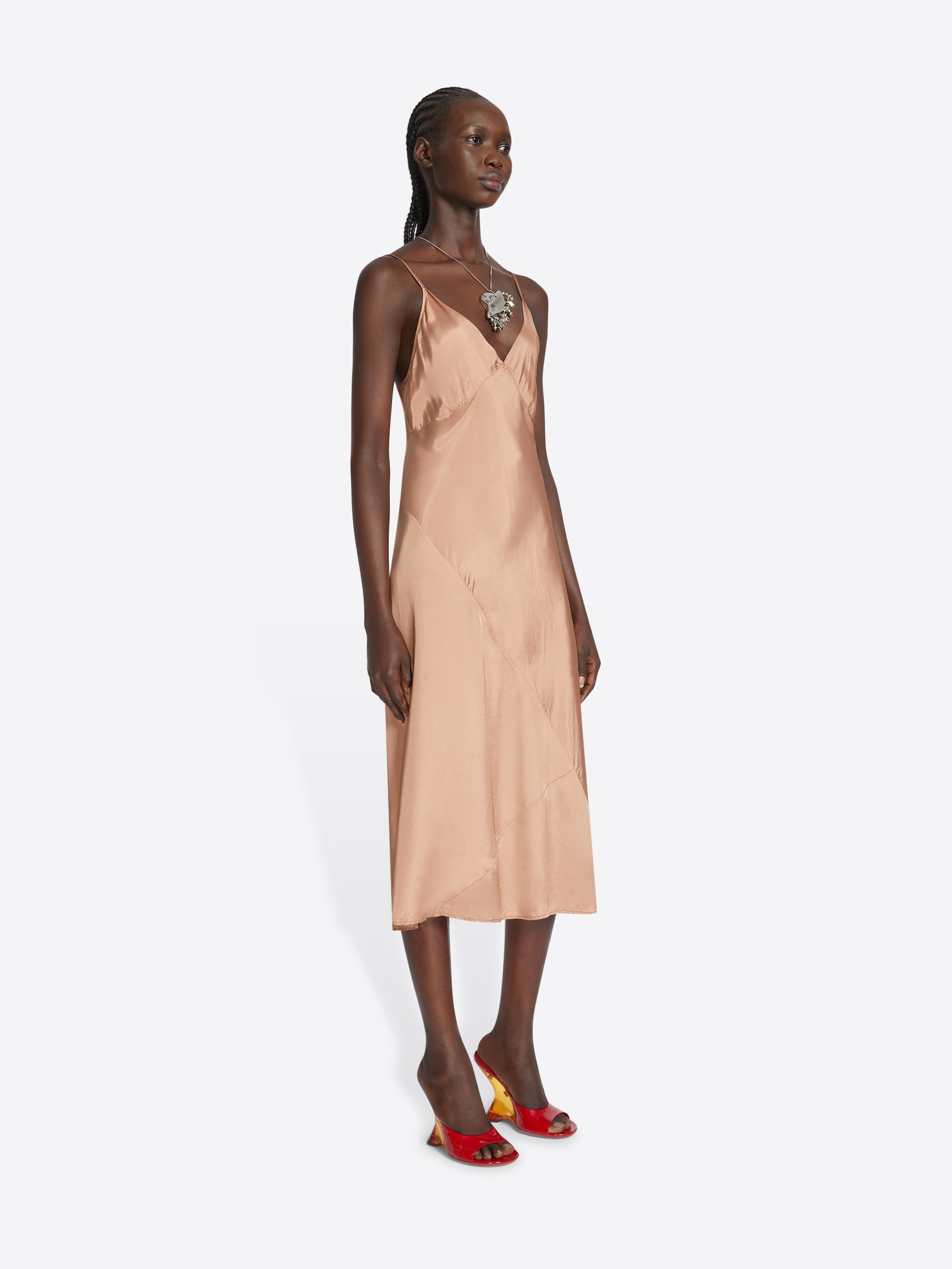 VISCOSE SLIP DRESS - 3