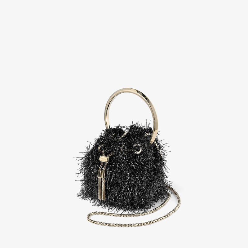 JIMMY CHOO Micro Bon Bon
Black Tinsel Mini Bag outlook