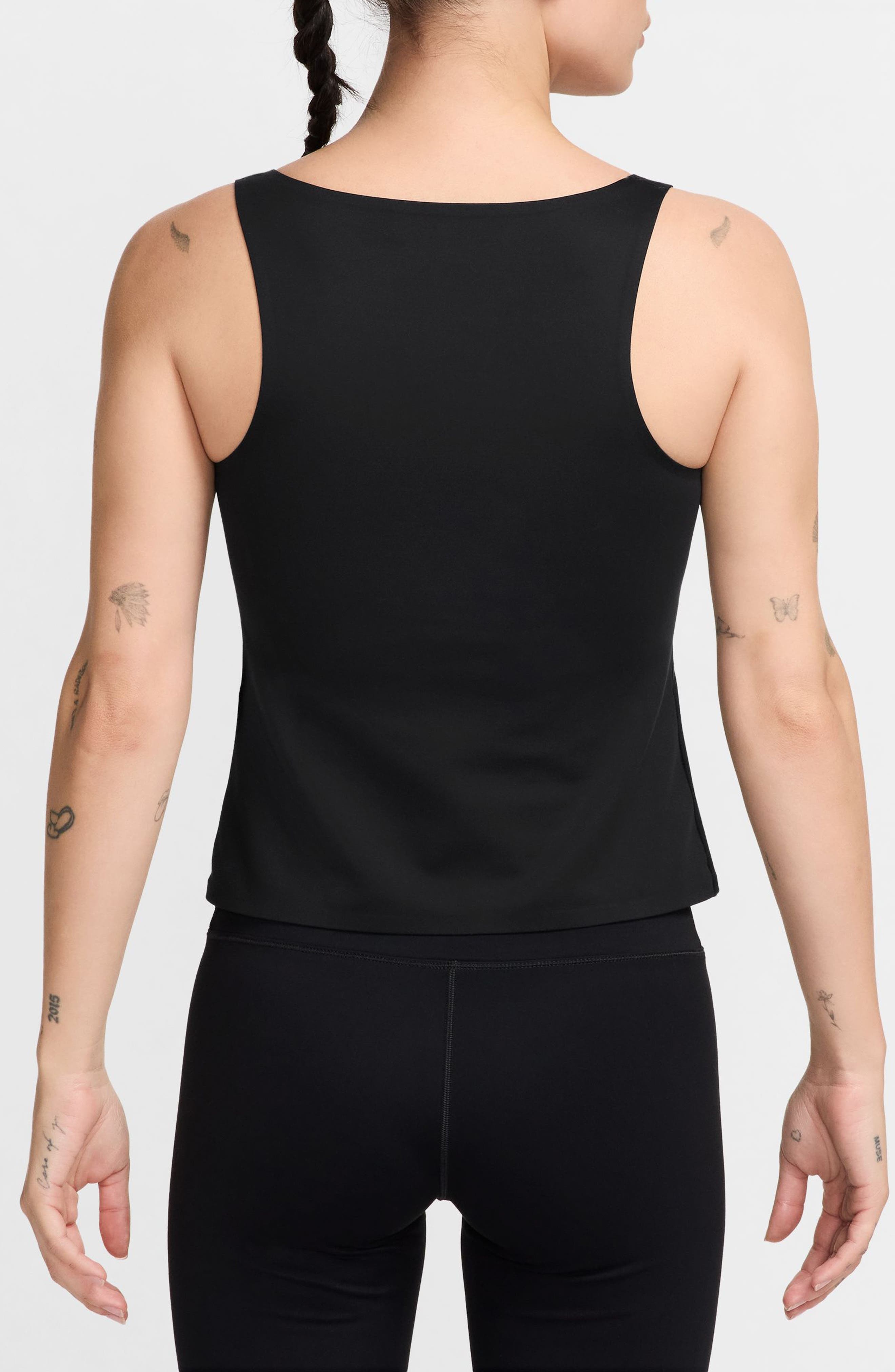 Nike Form Dri-FIT Tank Top in 011 Black/dkskgy at Nordstrom - 2