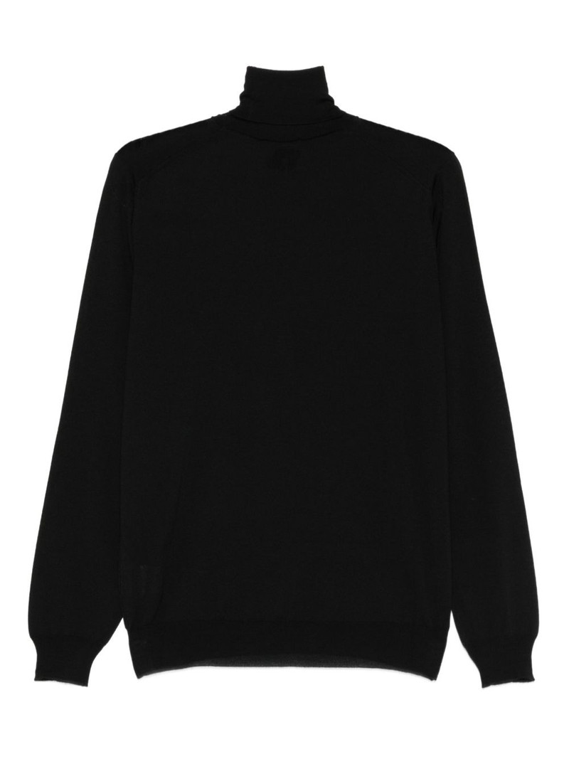 LARDINI turtleneck wool sweater outlook