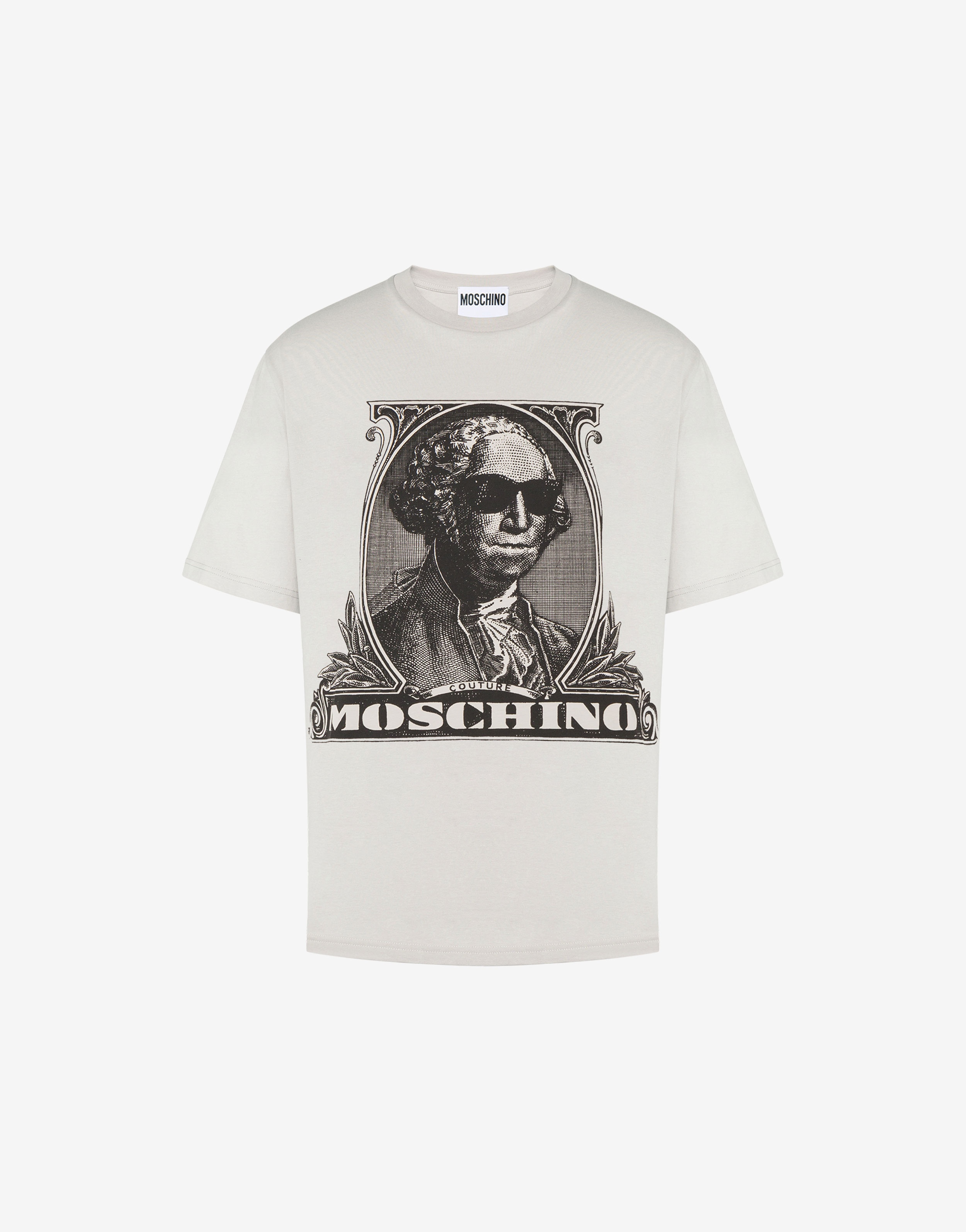 MOSCHINO DOLLAR ORGANIC JERSEY T-SHIRT - 1