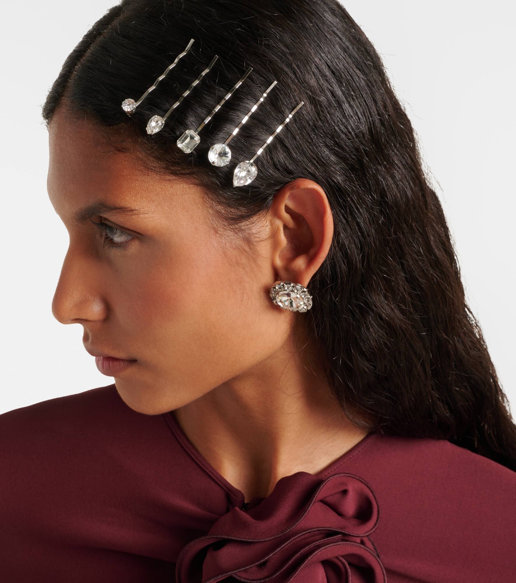 Raquel embellished set of 5 bobby pins - 2