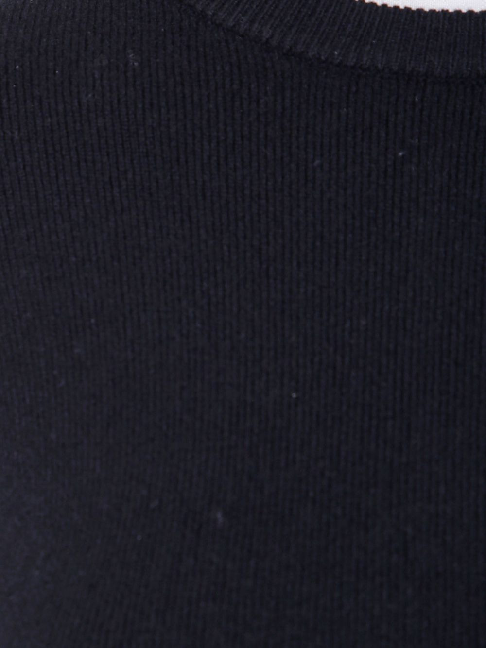 round-neck cashmere sweater - 3