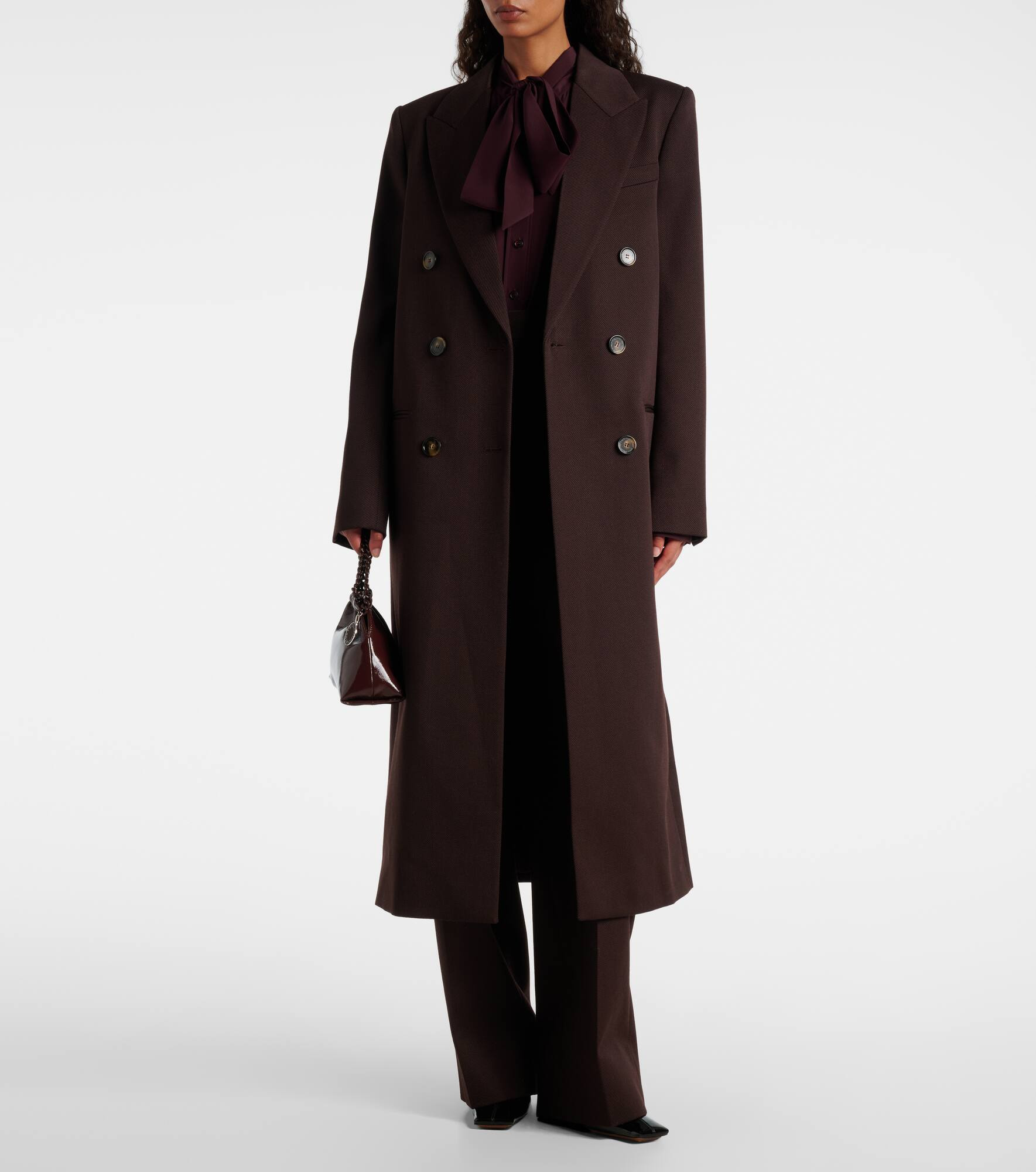 Wool twill coat - 2