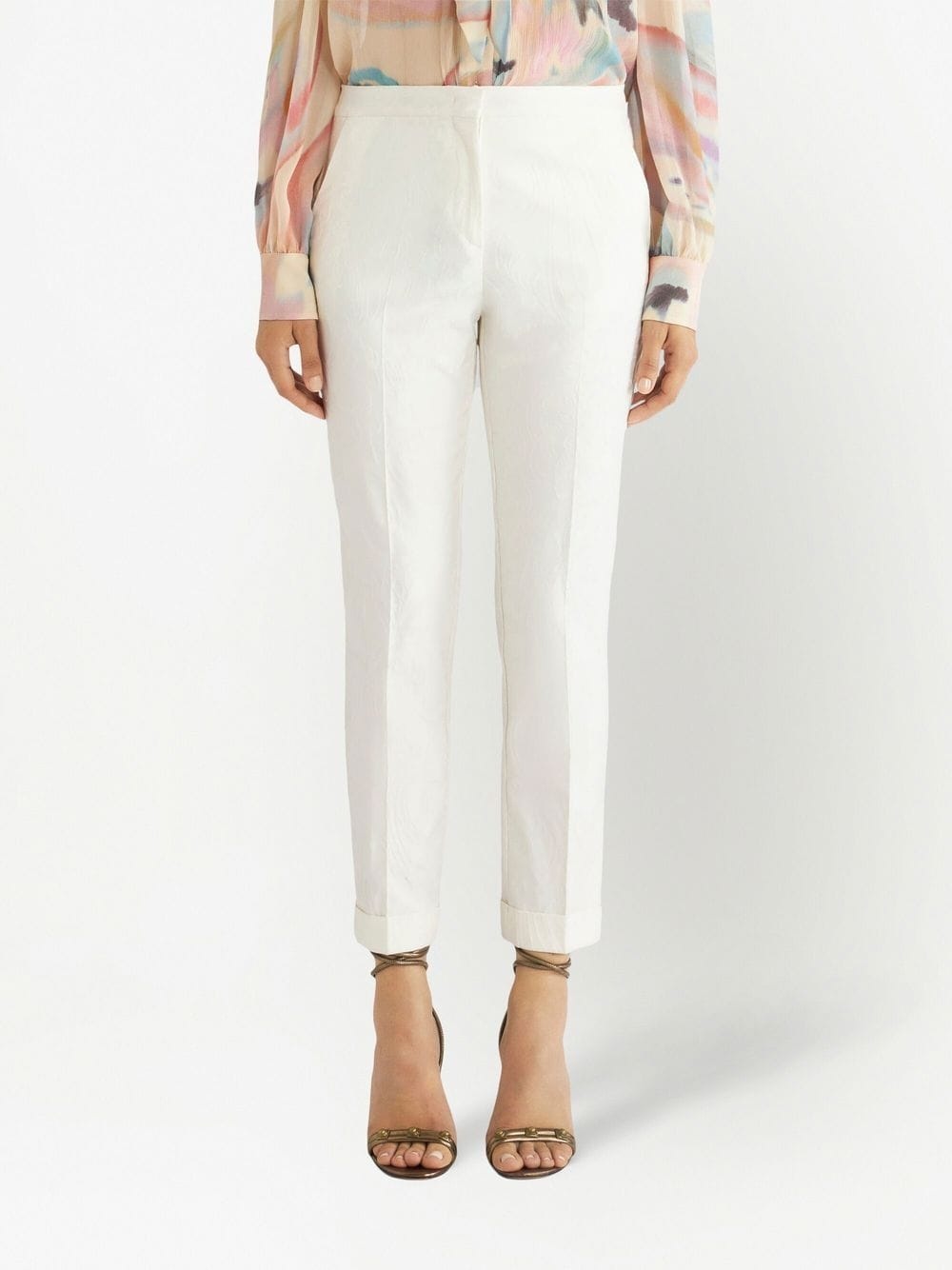 tailored cotton trousers - 3