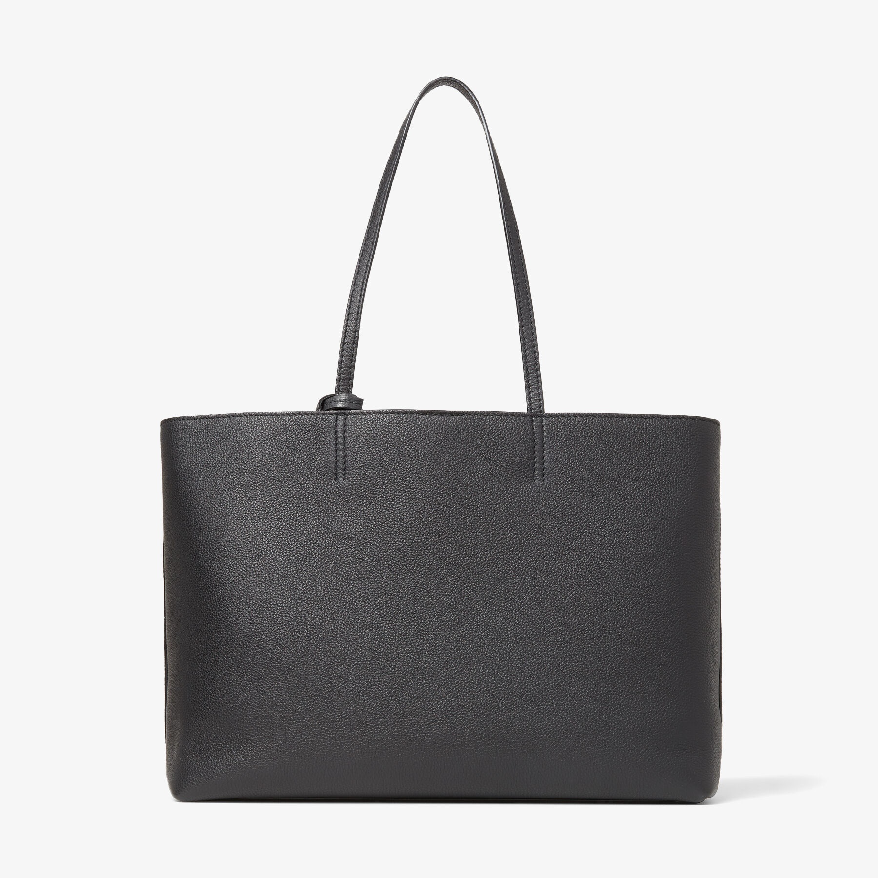 Nine2Five E/W
Black Grained Calf Leather Tote Handbag with JC Emblem - 5