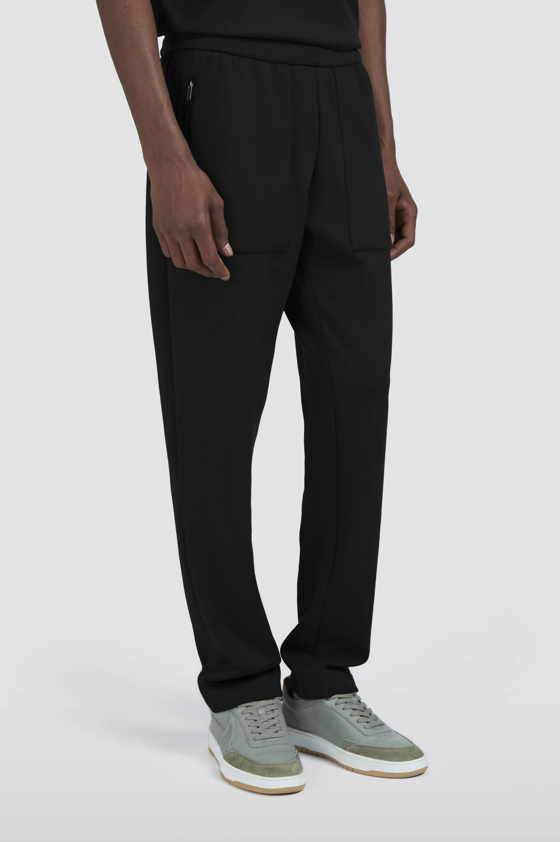 SUPIMA® COTTON TRACKPANTS WITH SHARK FIN EMBROIDERY - 6