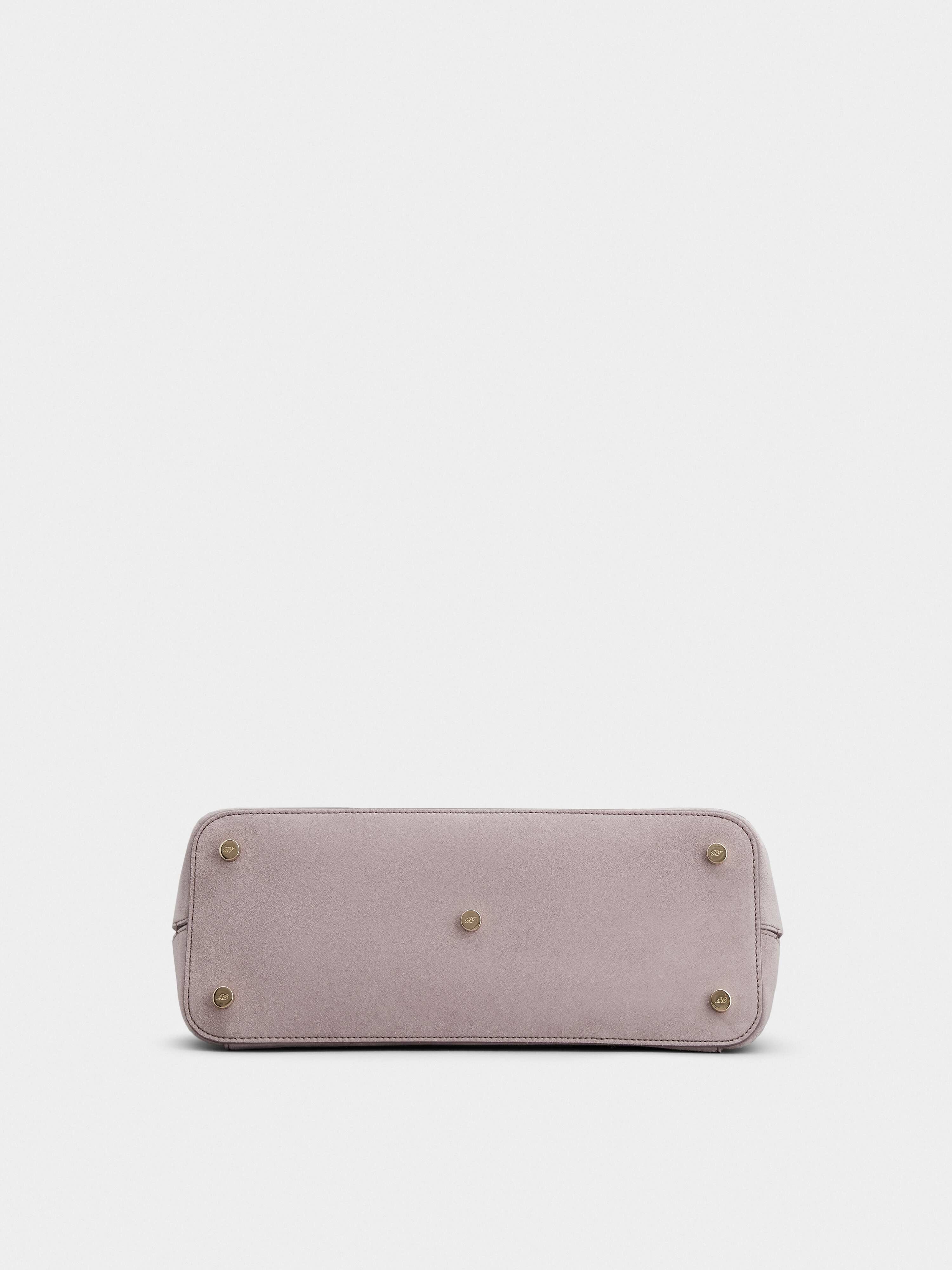 Viv' Cabas Foulard Metal Buckle Bag in Suede - 6