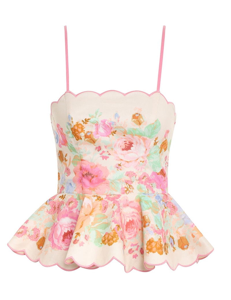 RAIE SCALLOP PEPLUM TOP 1