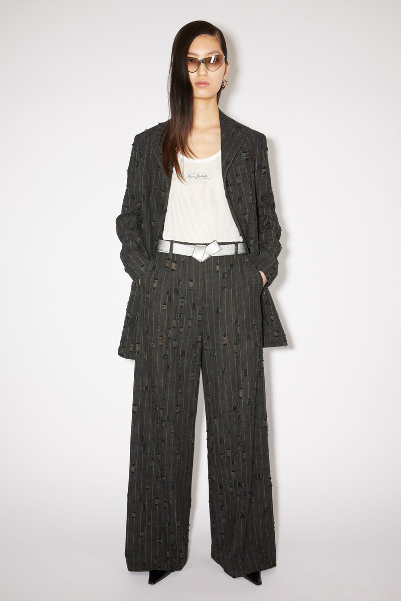 Acne Studios Musubi leather belt - Silver outlook