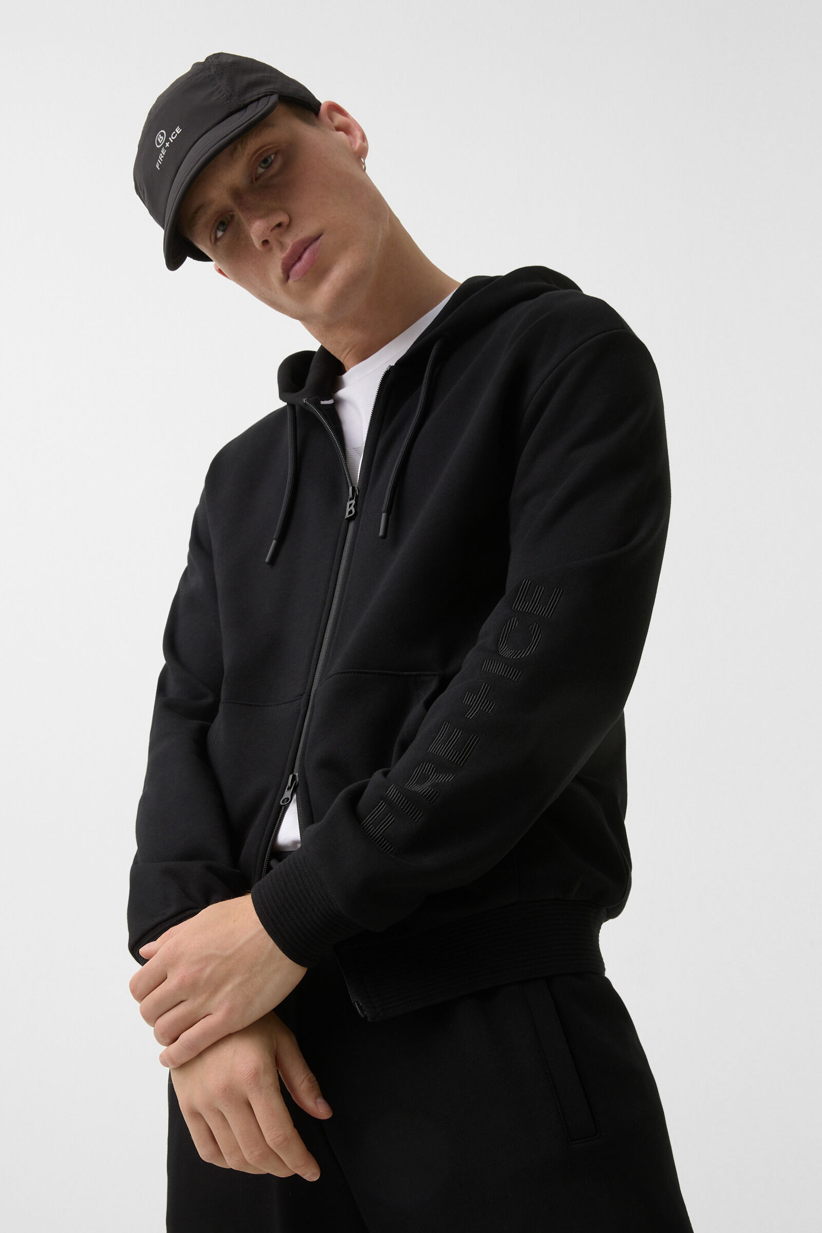 Filipo jersey jacket in Black - 2