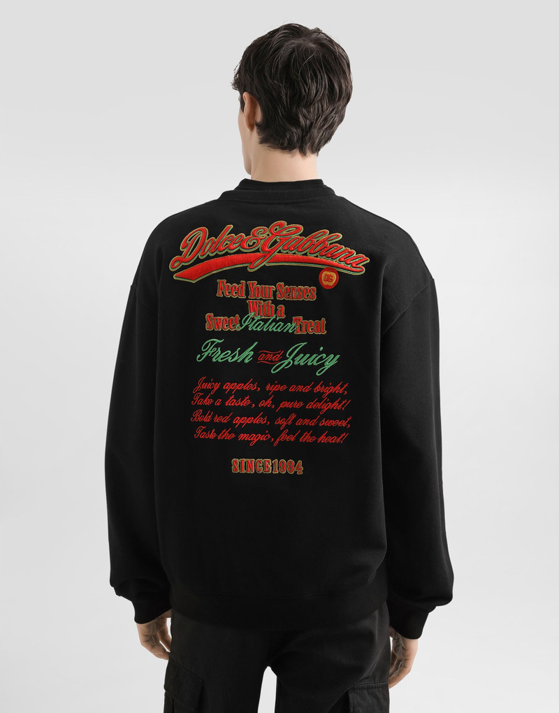 Sweatshirt with print and embroidery 3
