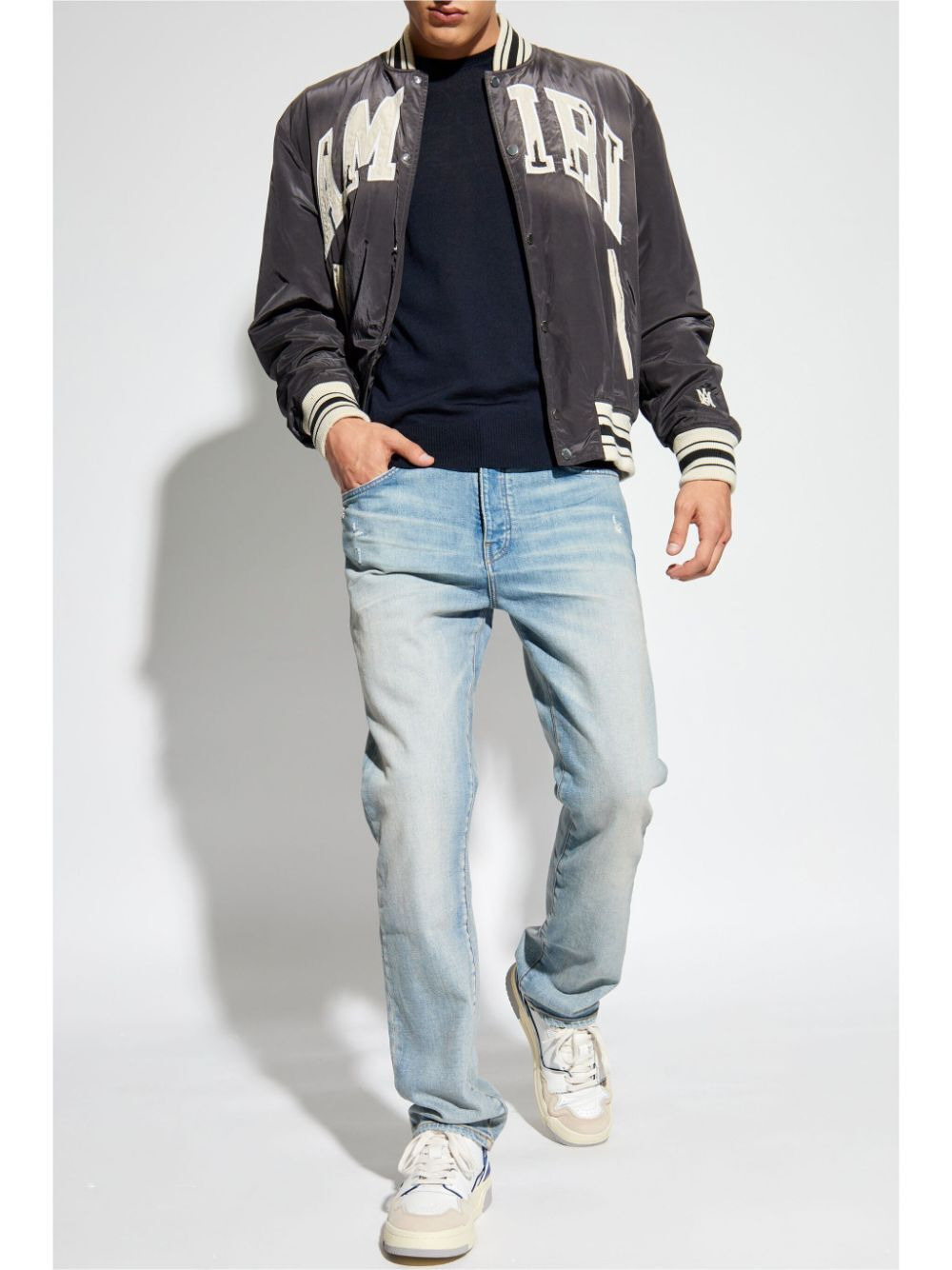 Amiri Men Amiri Sun Faded Bomber - 4