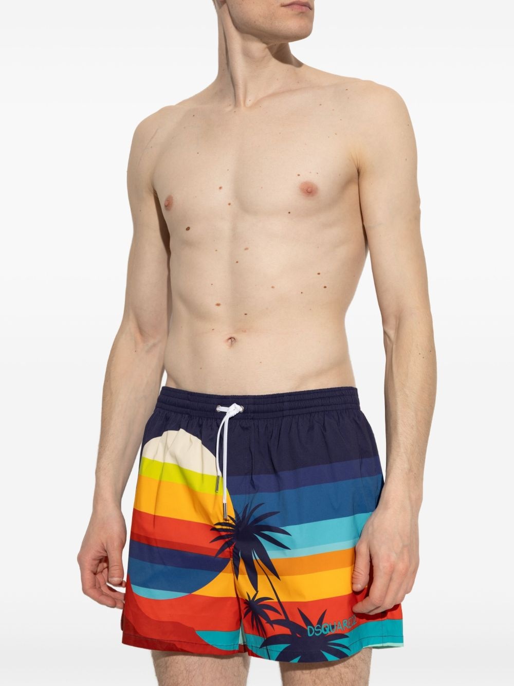 tropical landscape swim shorts - 2