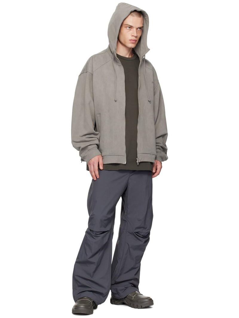 JUUN.J Gray Tuck Trousers outlook