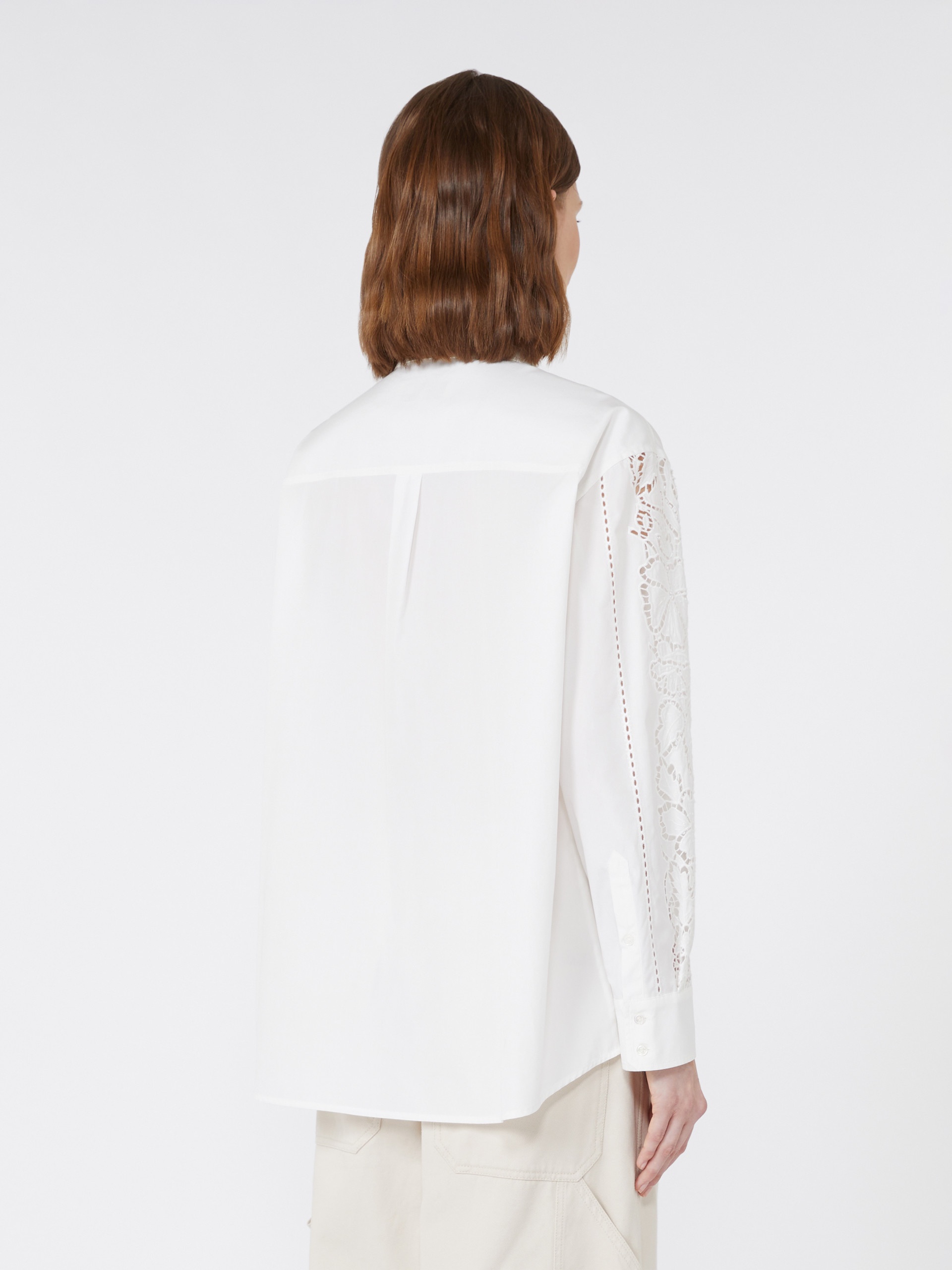ELMI Relaxed-fit embroidered poplin shirt - 4