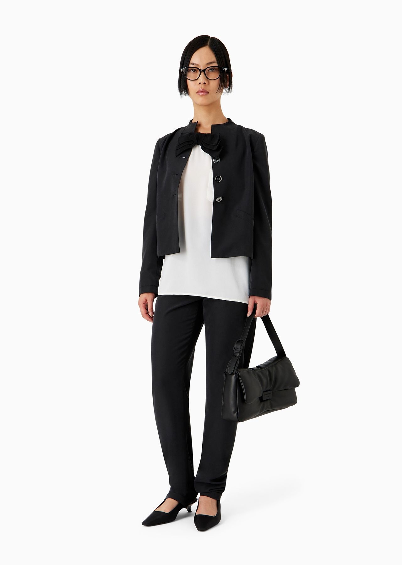 Oval-leg cupro trousers - 4