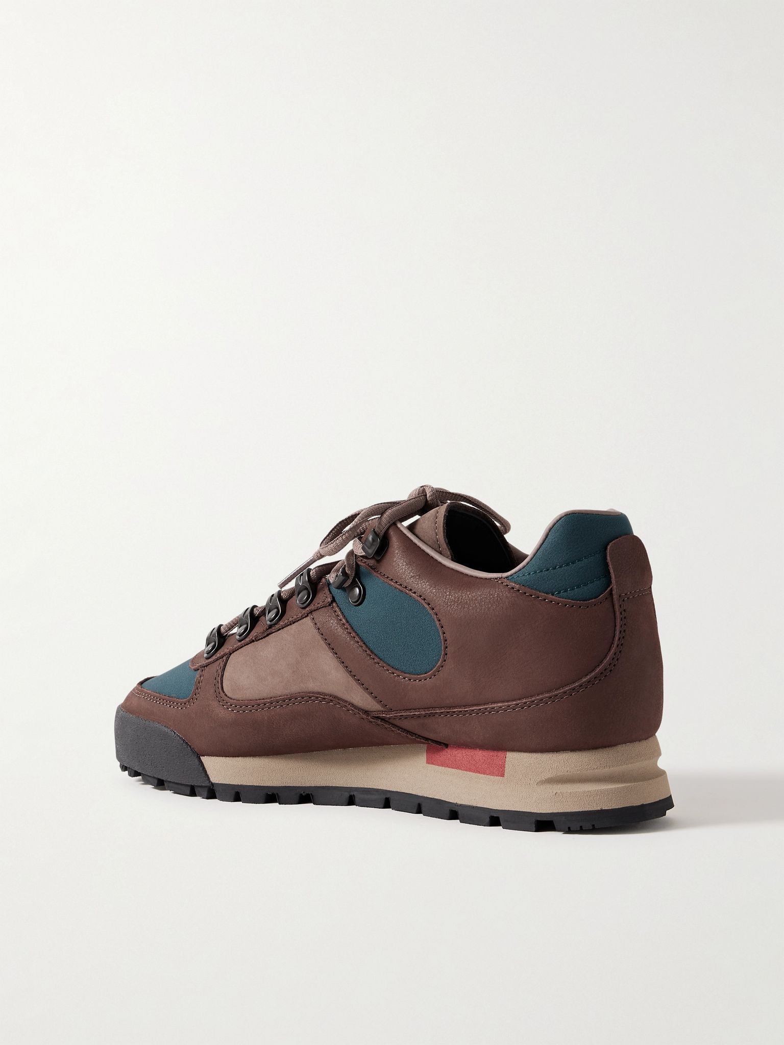 Grisedale Spezial Suede and Satin-Trimmed Nubuck Sneakers Brown - 4