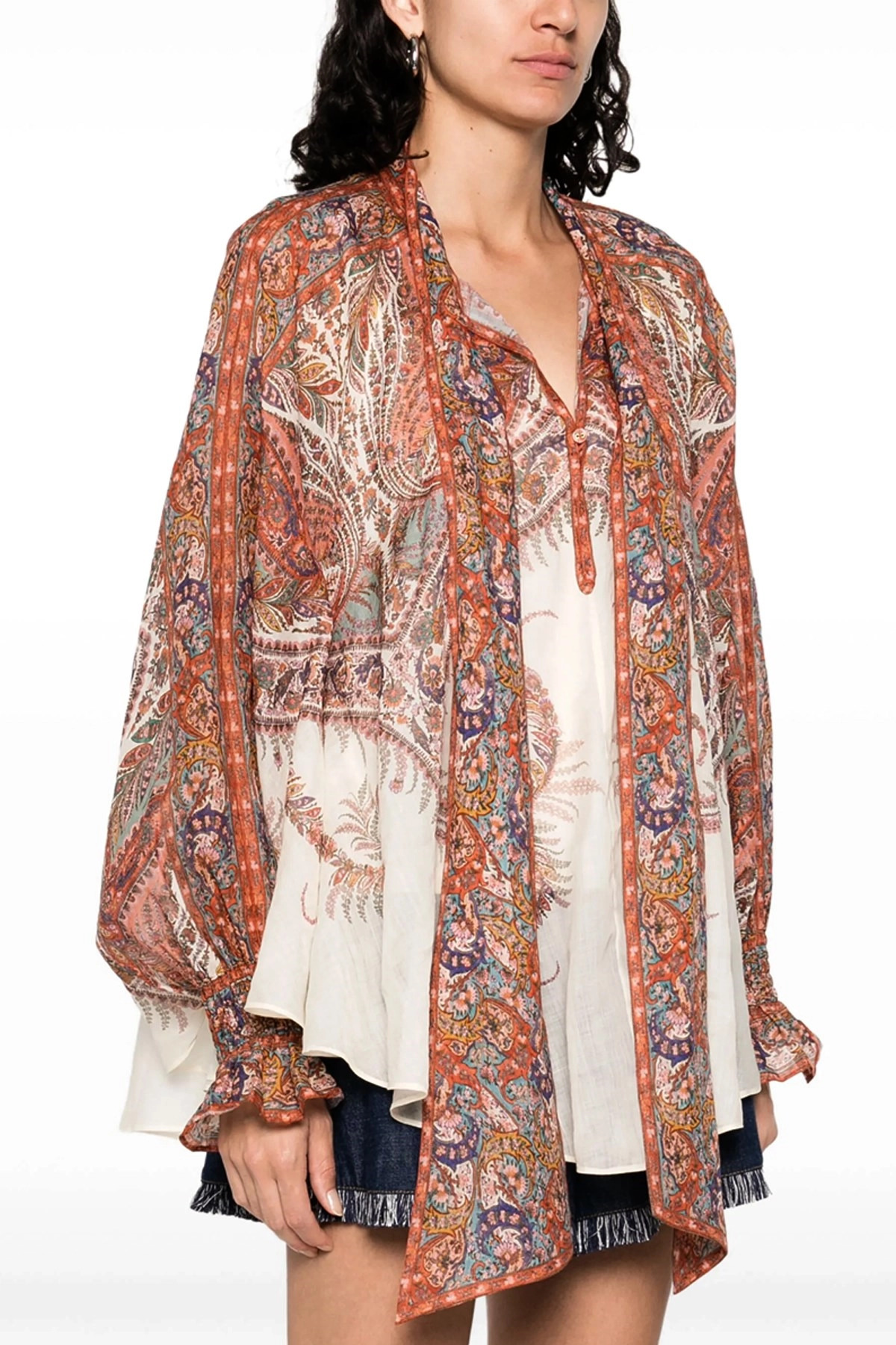 'Rhiannon Tie Neck' blouse - 2