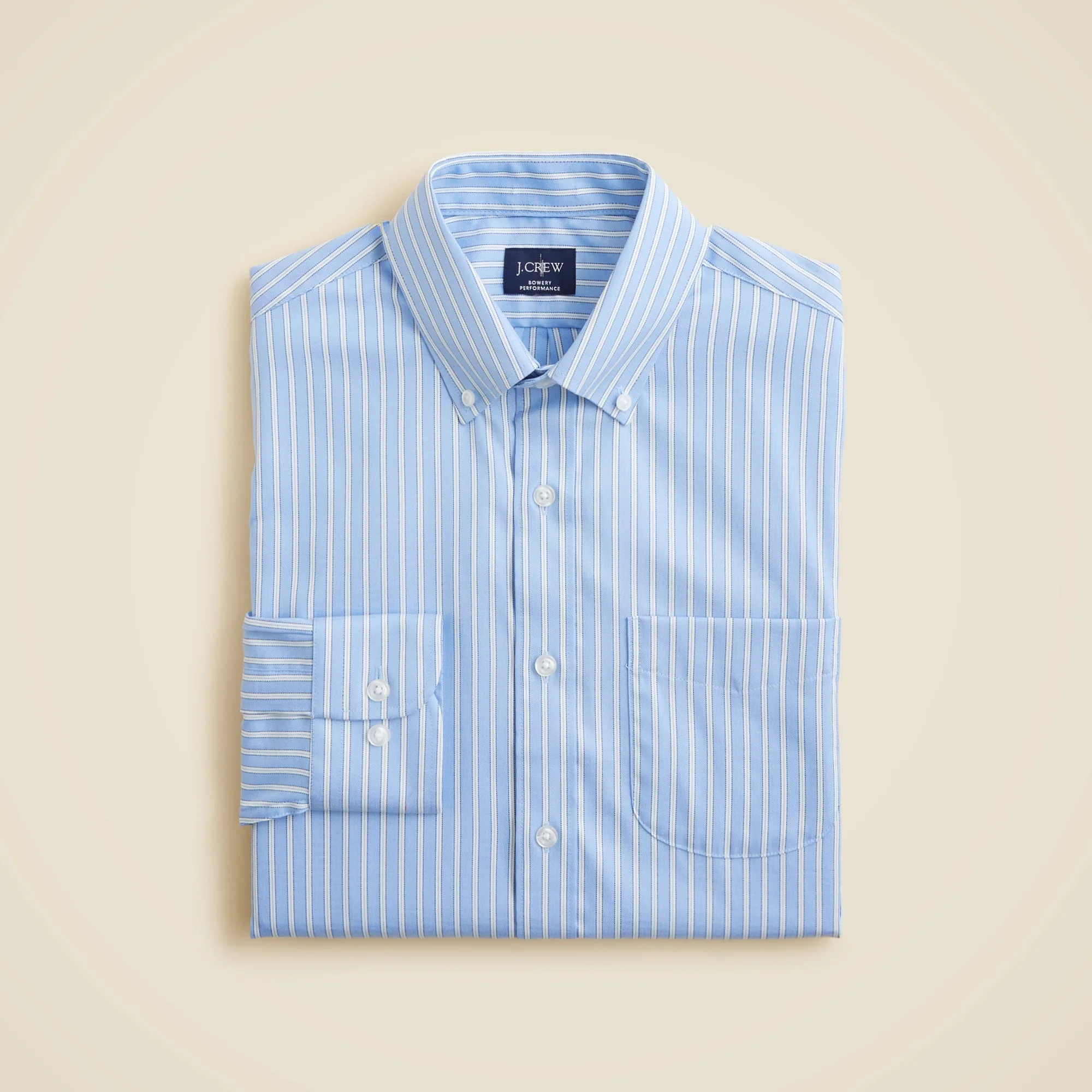 Bowery performance stretch oxford shirt with button-down collar - 1