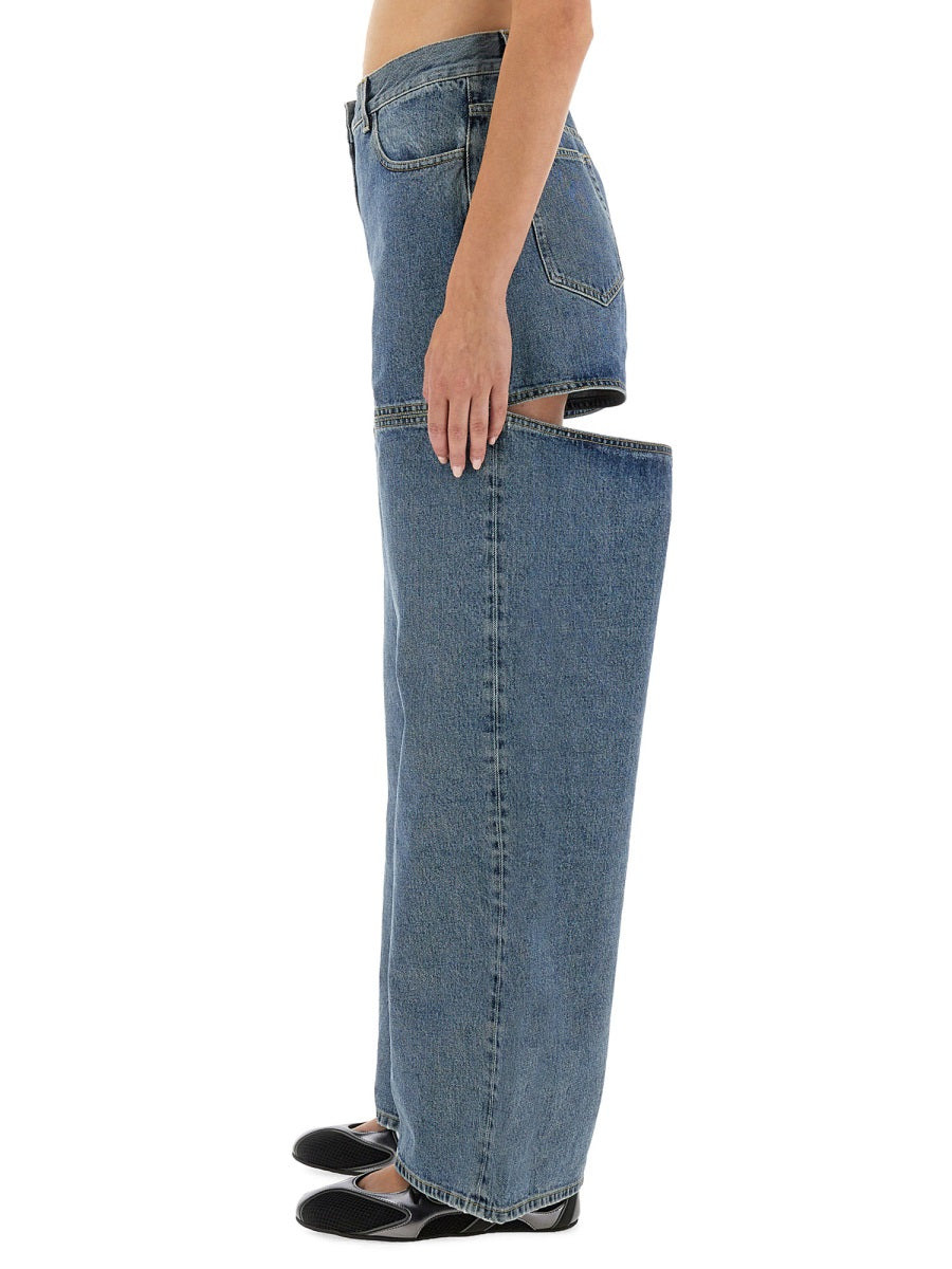 The Attico Women Long Denim Jeans - 4