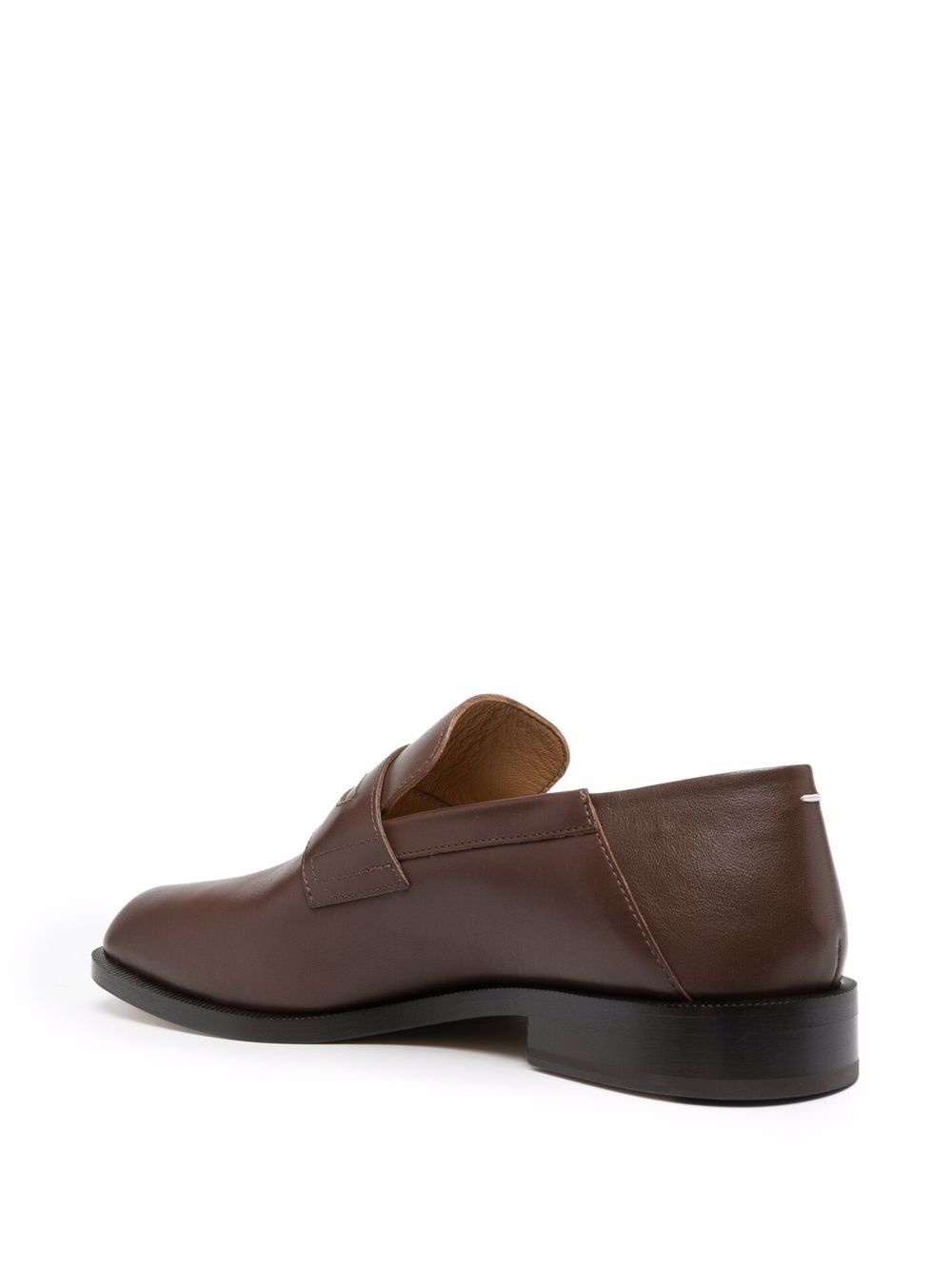 Tabi-toe polished-finish loafers - 3