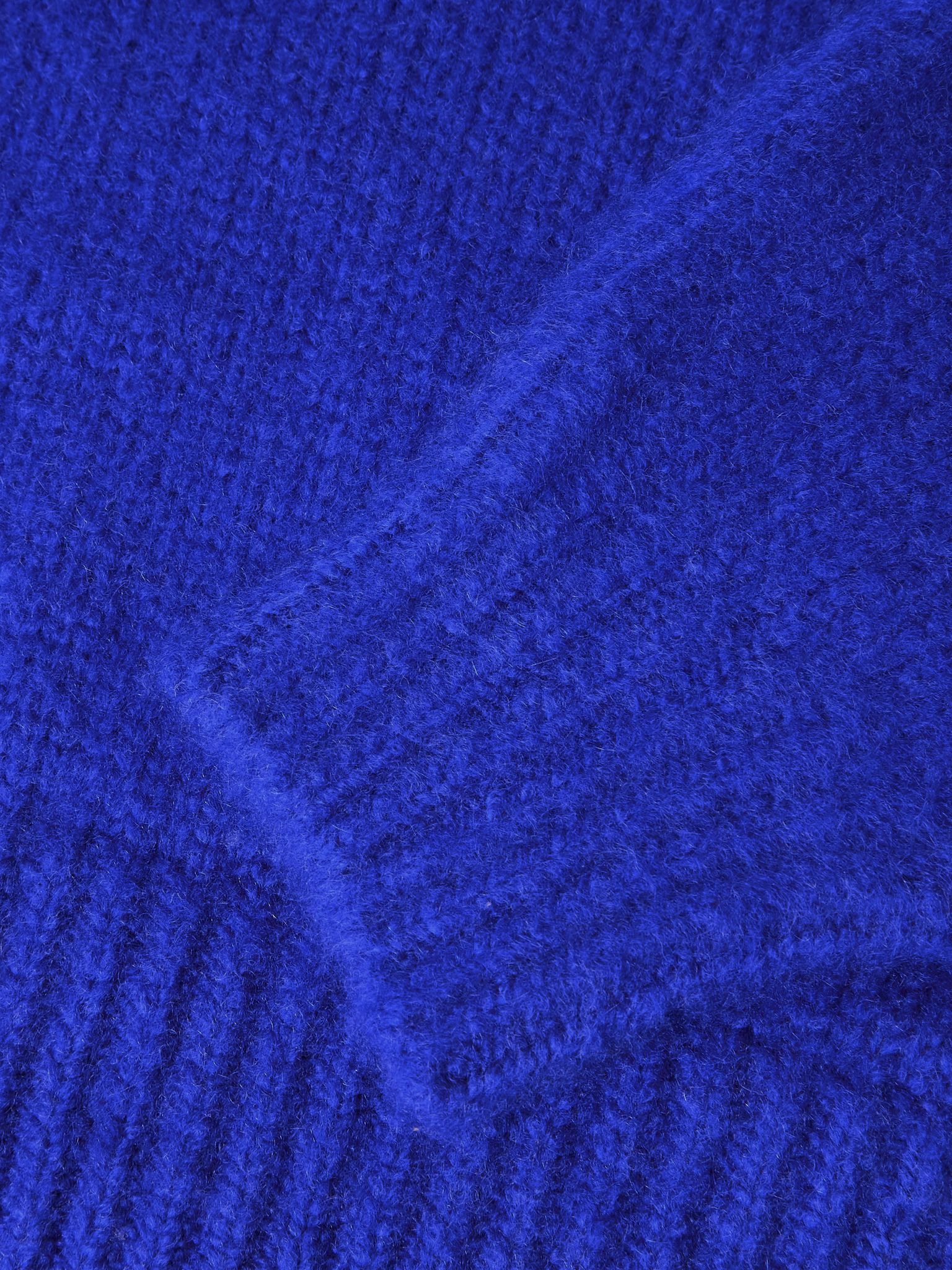 Brushed-Cashmere Sweater Blue - 6