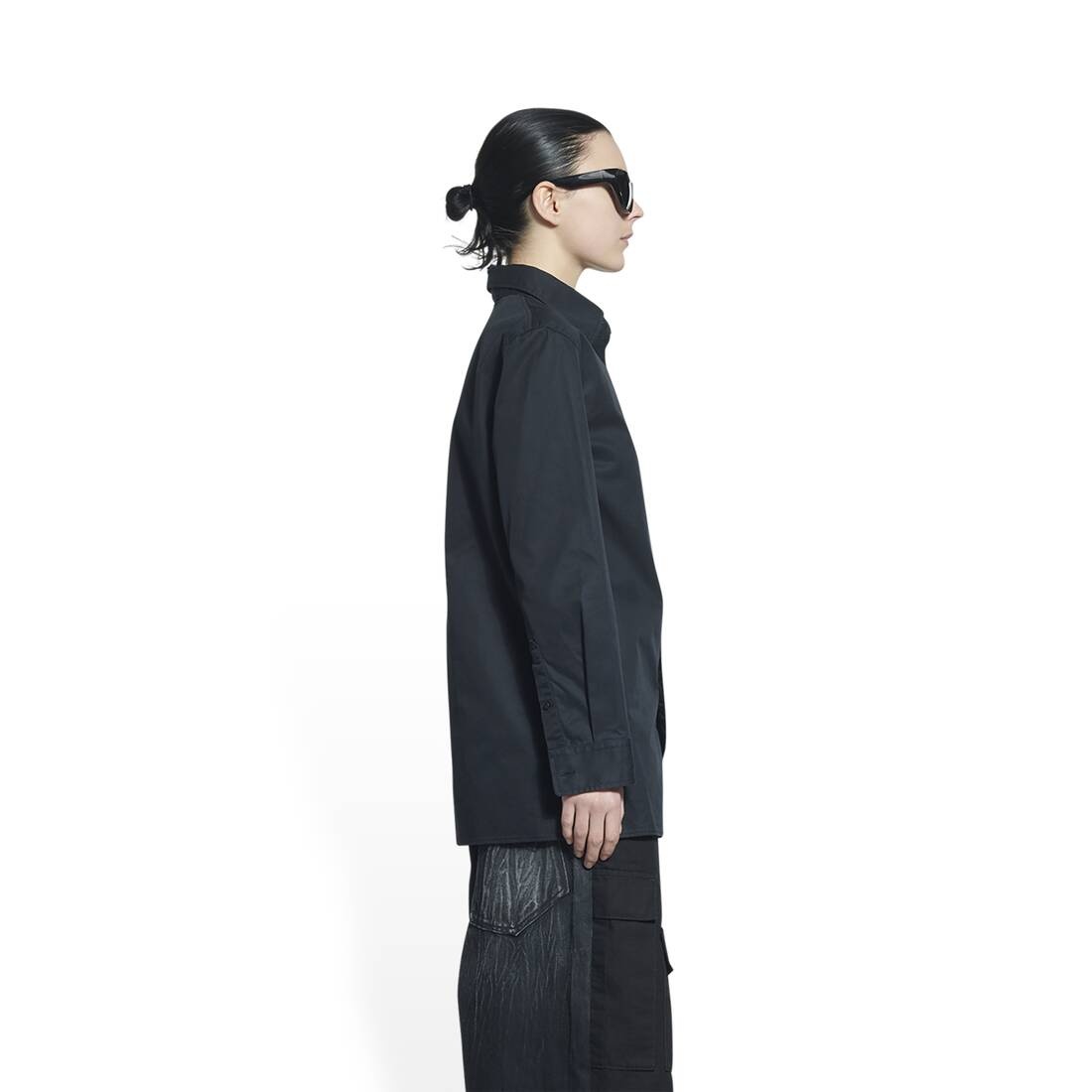 Men's Tailored Shirt  in Black - 3