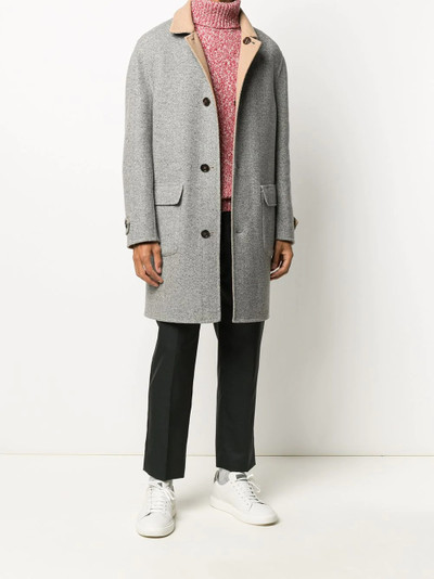 Brunello Cucinelli reversible single breasted coat outlook