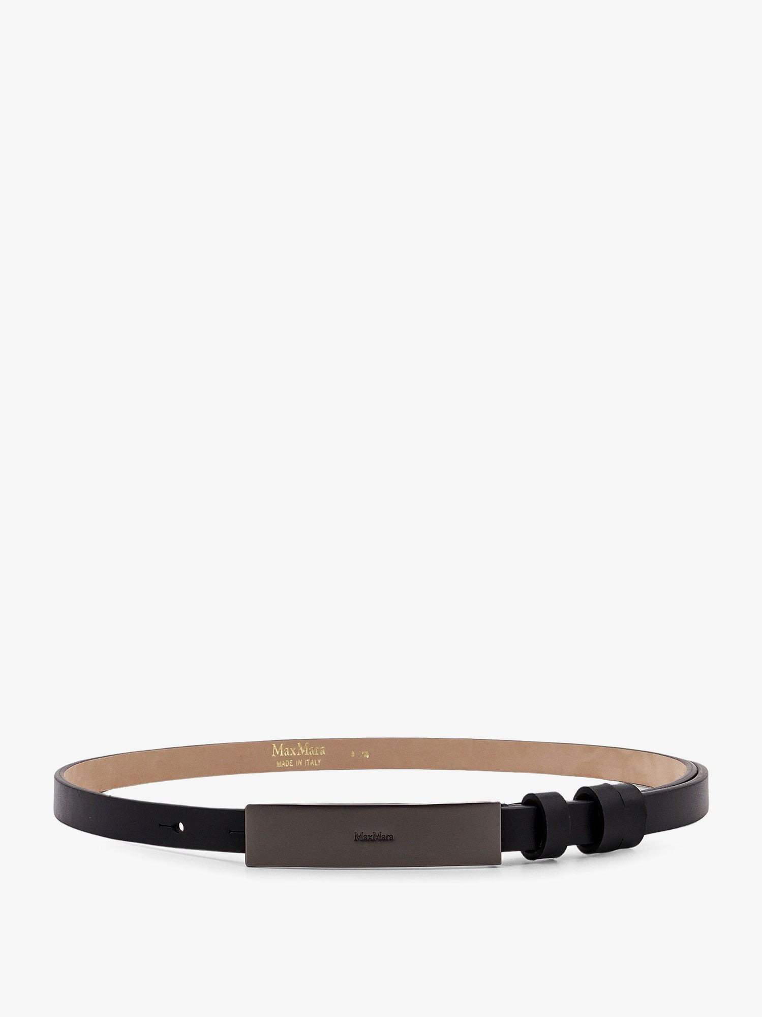 Max Mara Women New Plate 15 Max Mara Sfilata Leather Belt - 1